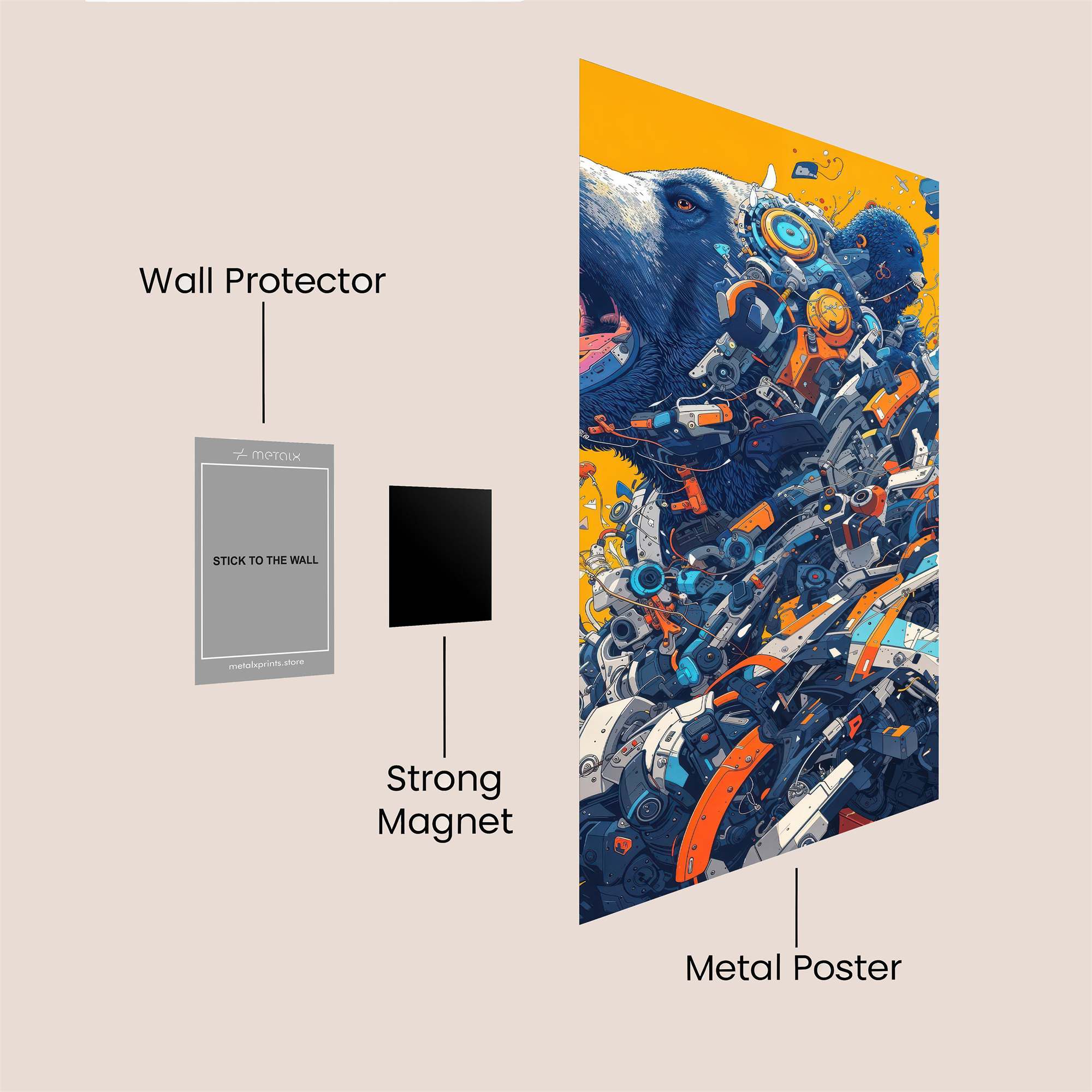 CyberBear Surge Safe Wall Magnetic / M