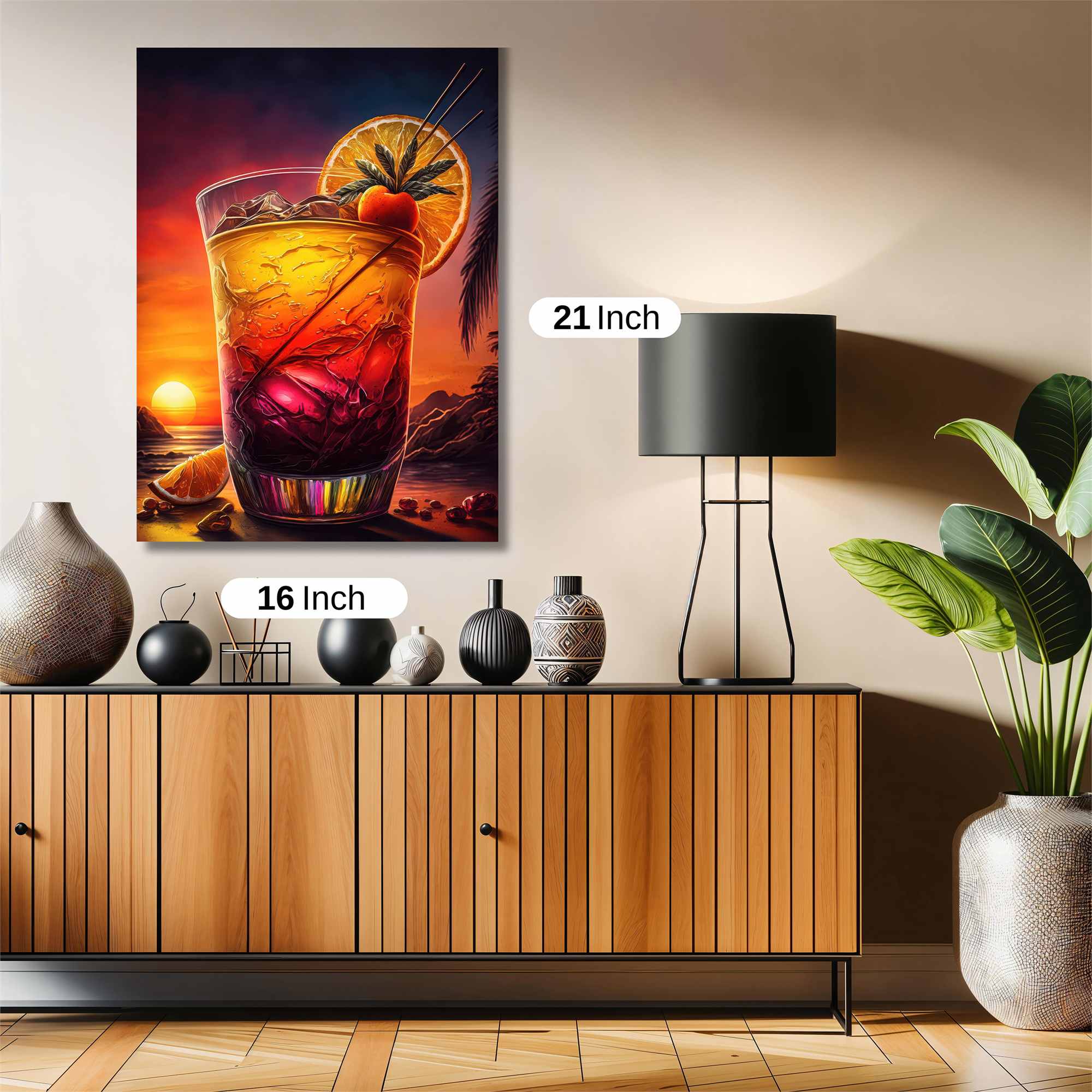 Sunset Serenity Safe Wall Magnetic / M