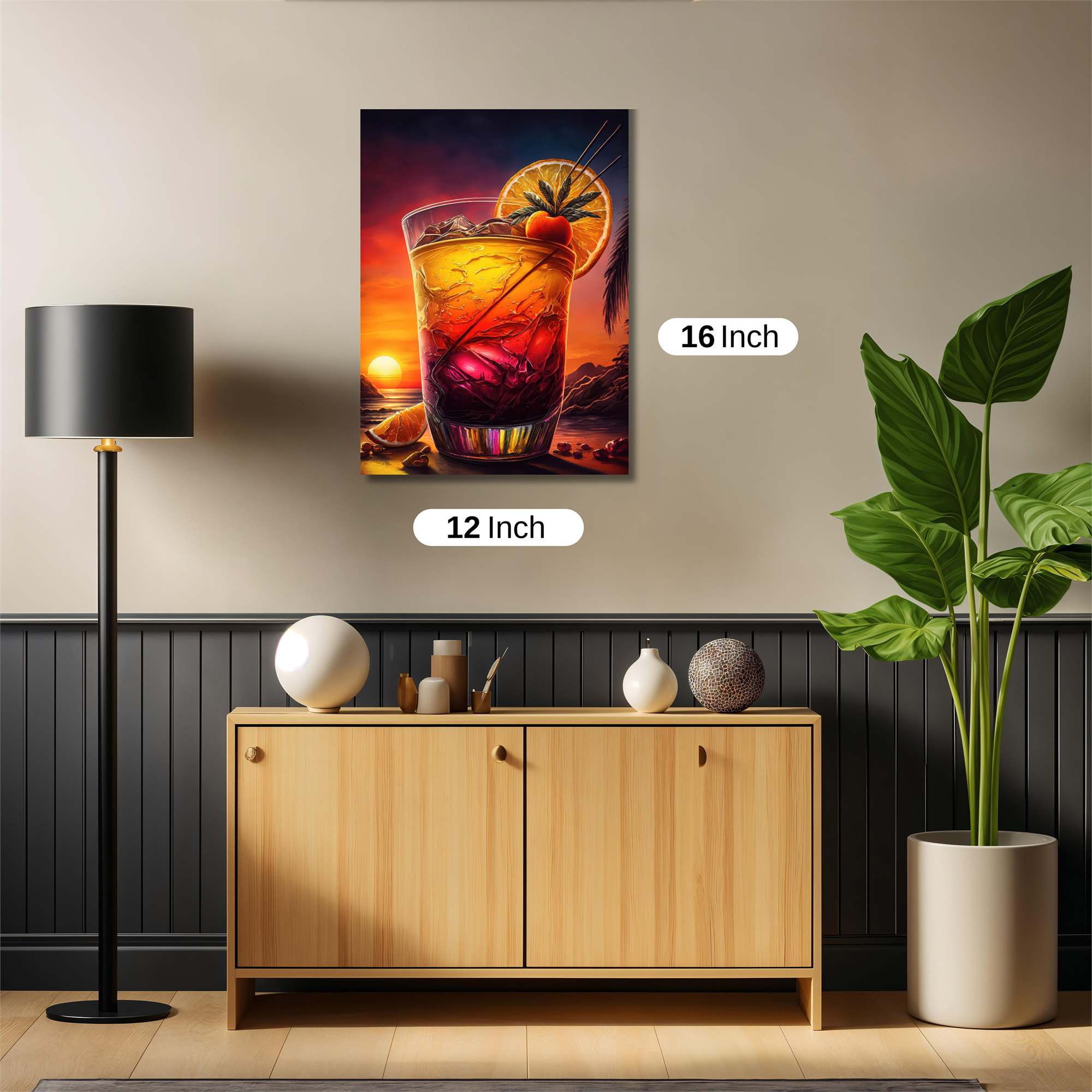 Sunset Serenity Safe Wall Magnetic / M