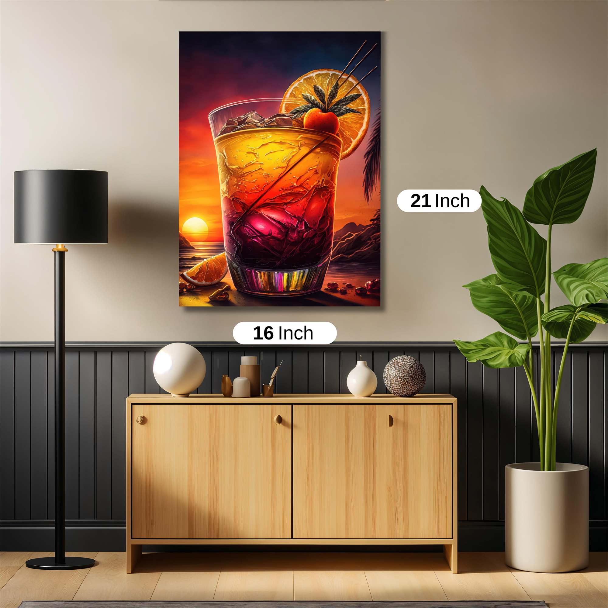 Sunset Serenity Safe Wall Magnetic / M