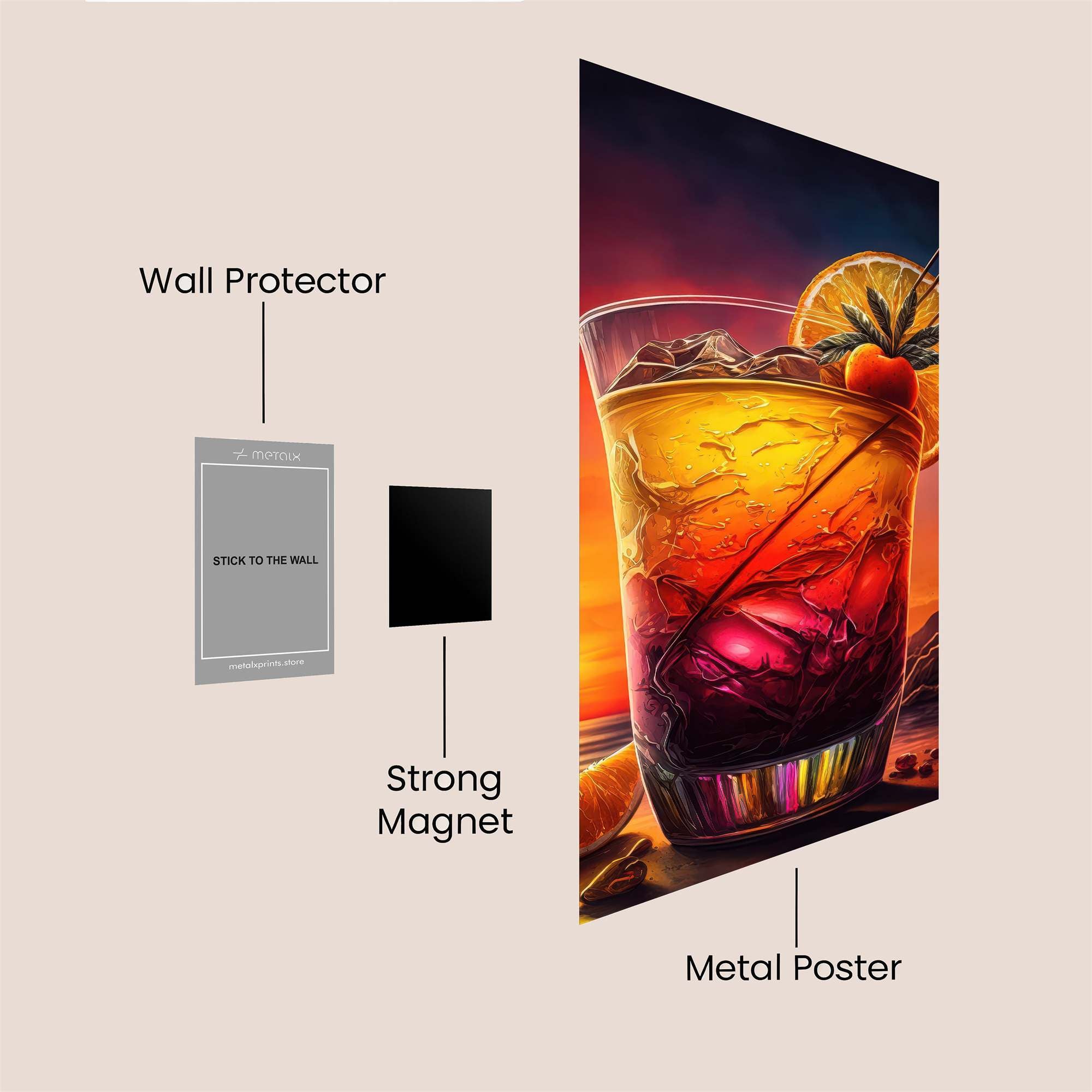 Sunset Serenity Safe Wall Magnetic / M