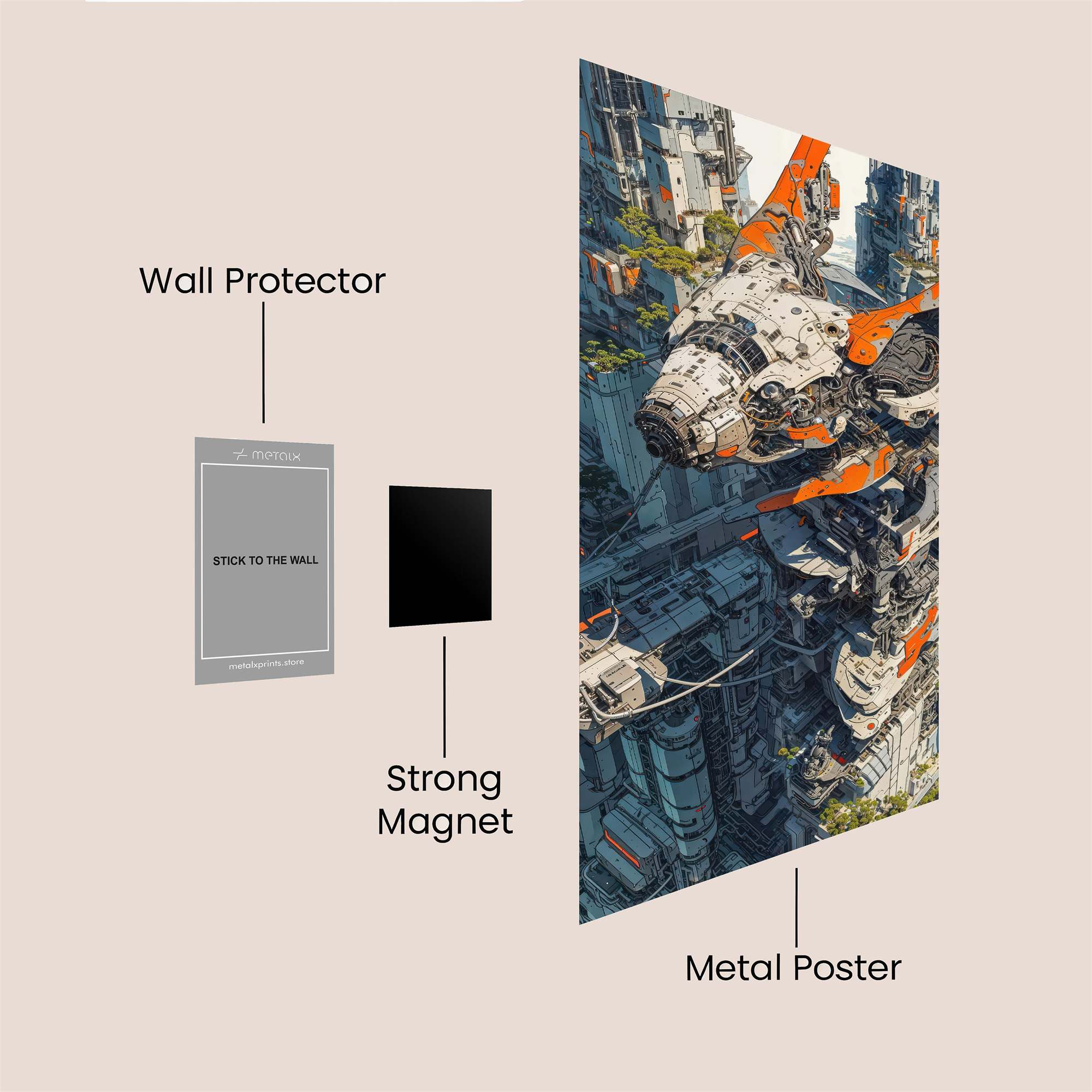 Mecha Majesty Safe Wall Magnetic / M