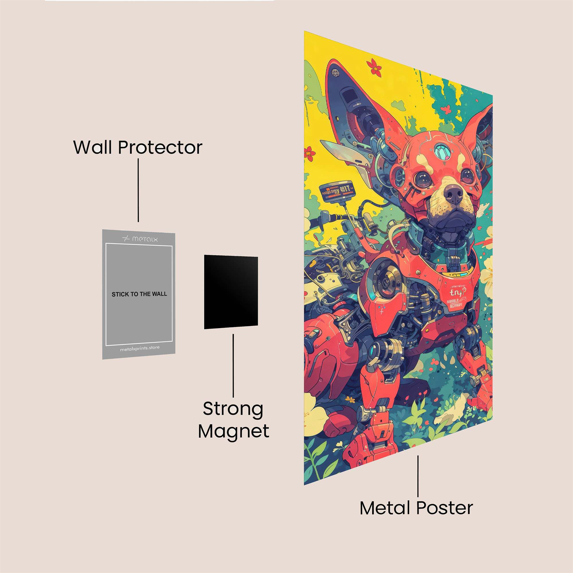 Robo-Chi Bliss Safe Wall Magnetic / M