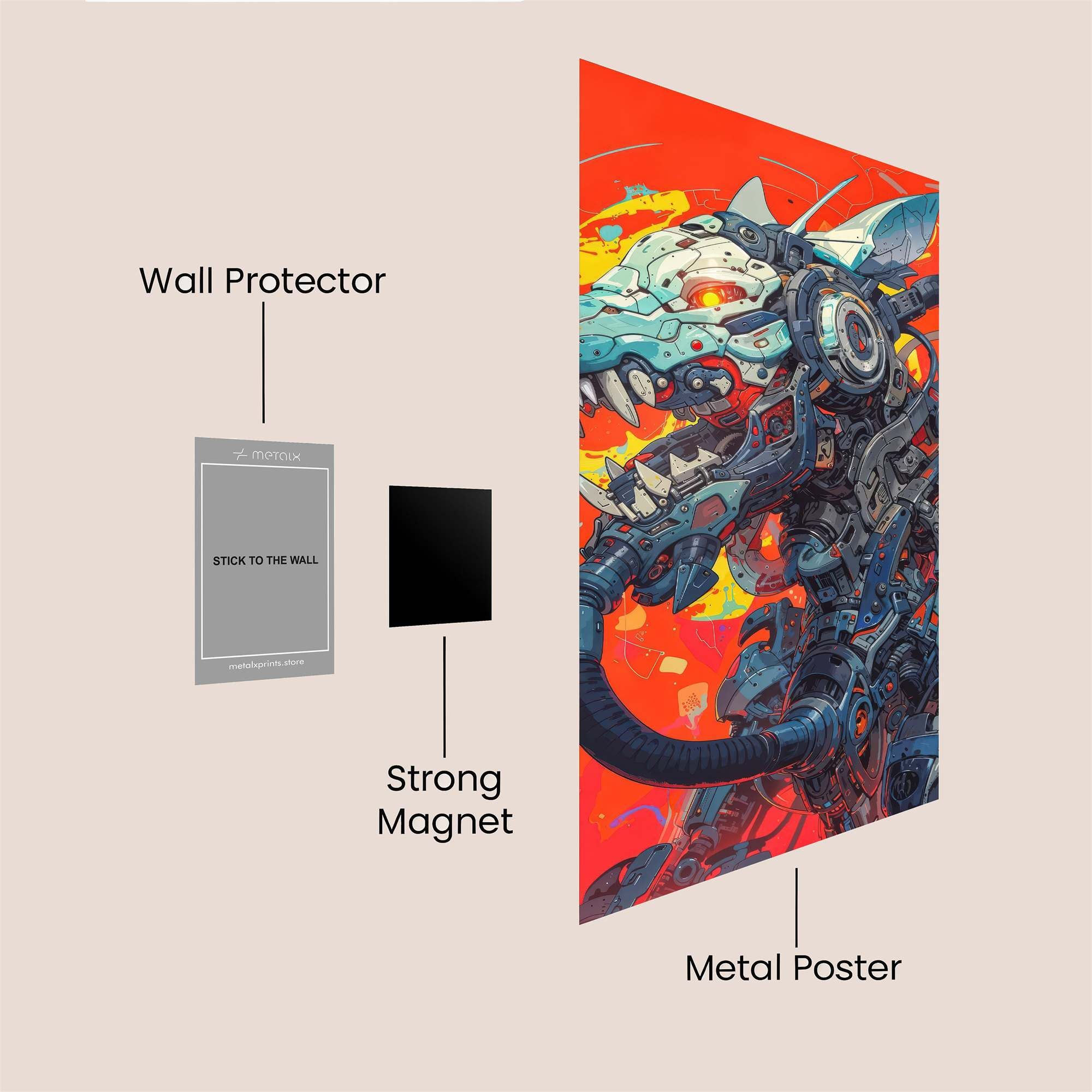 Cyber Hound Safe Wall Magnetic / M