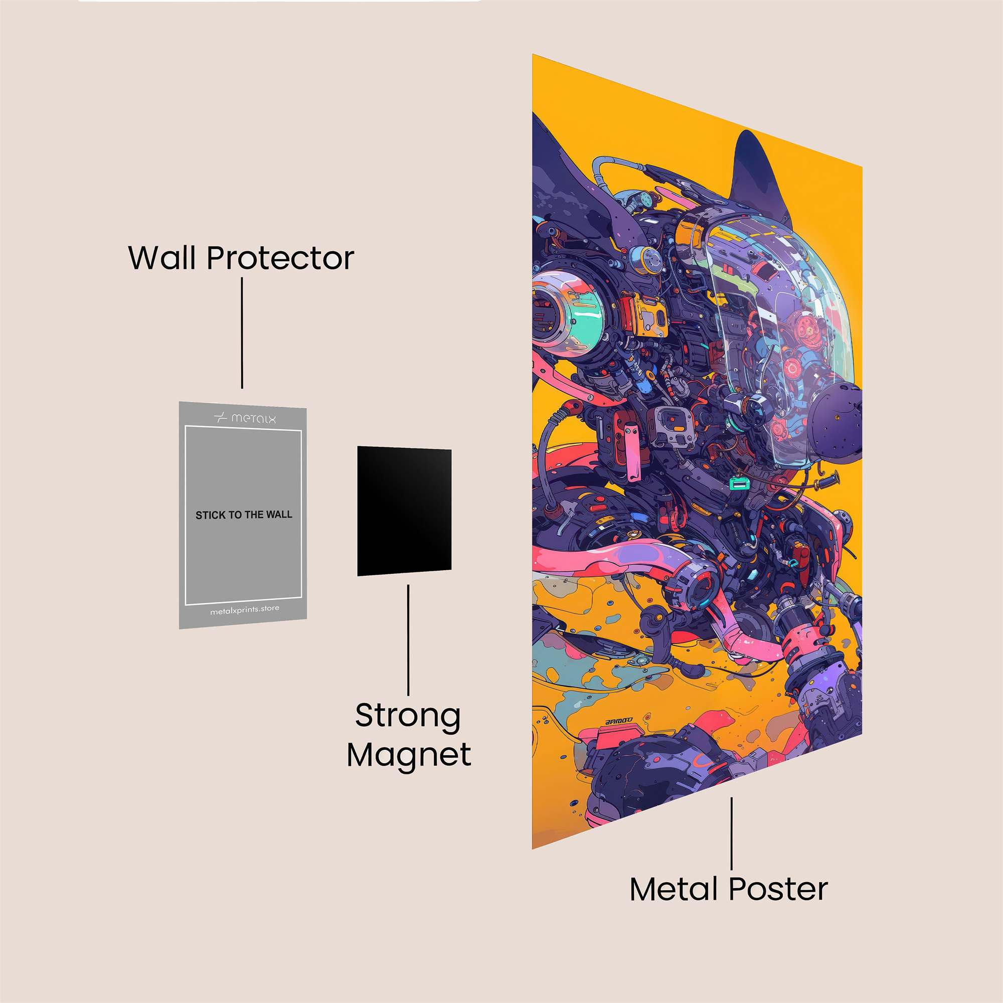 CyberPup Vibrant Safe Wall Magnetic / M
