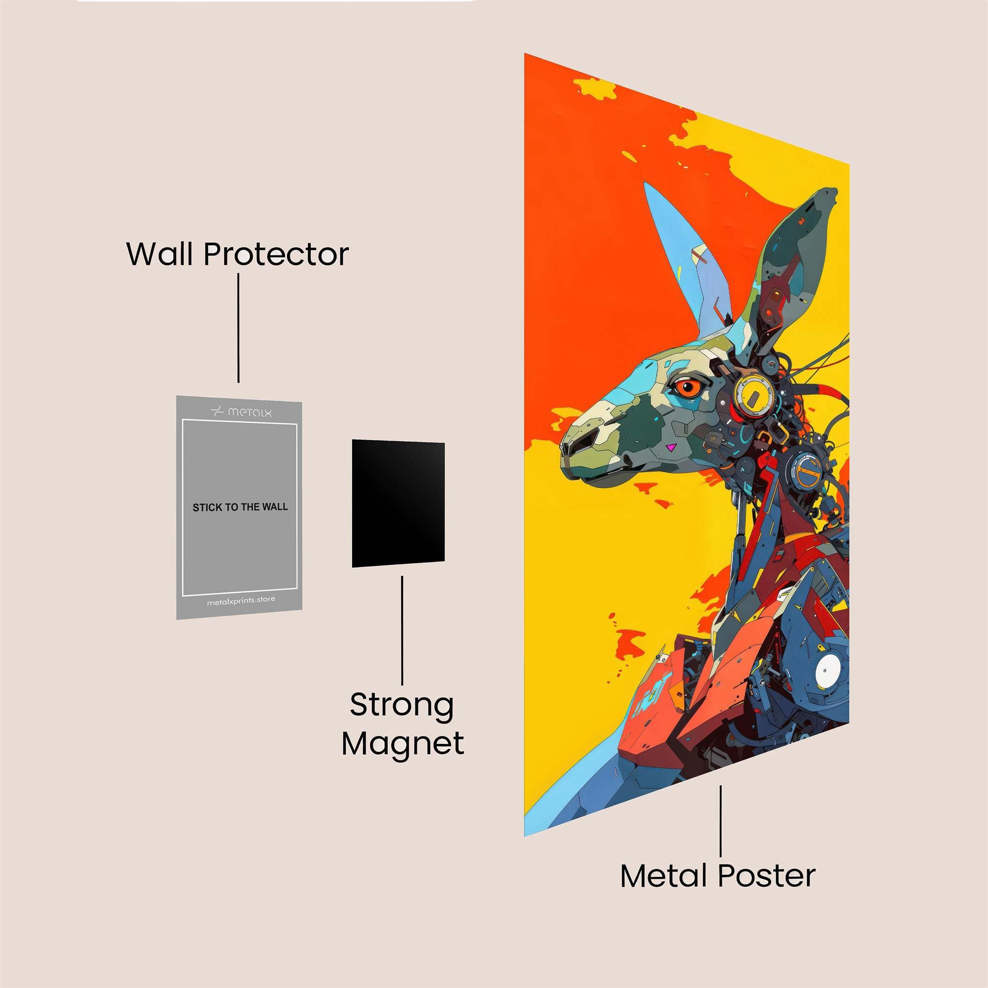 Kangaroo Cybernetic Safe Wall Magnetic / M