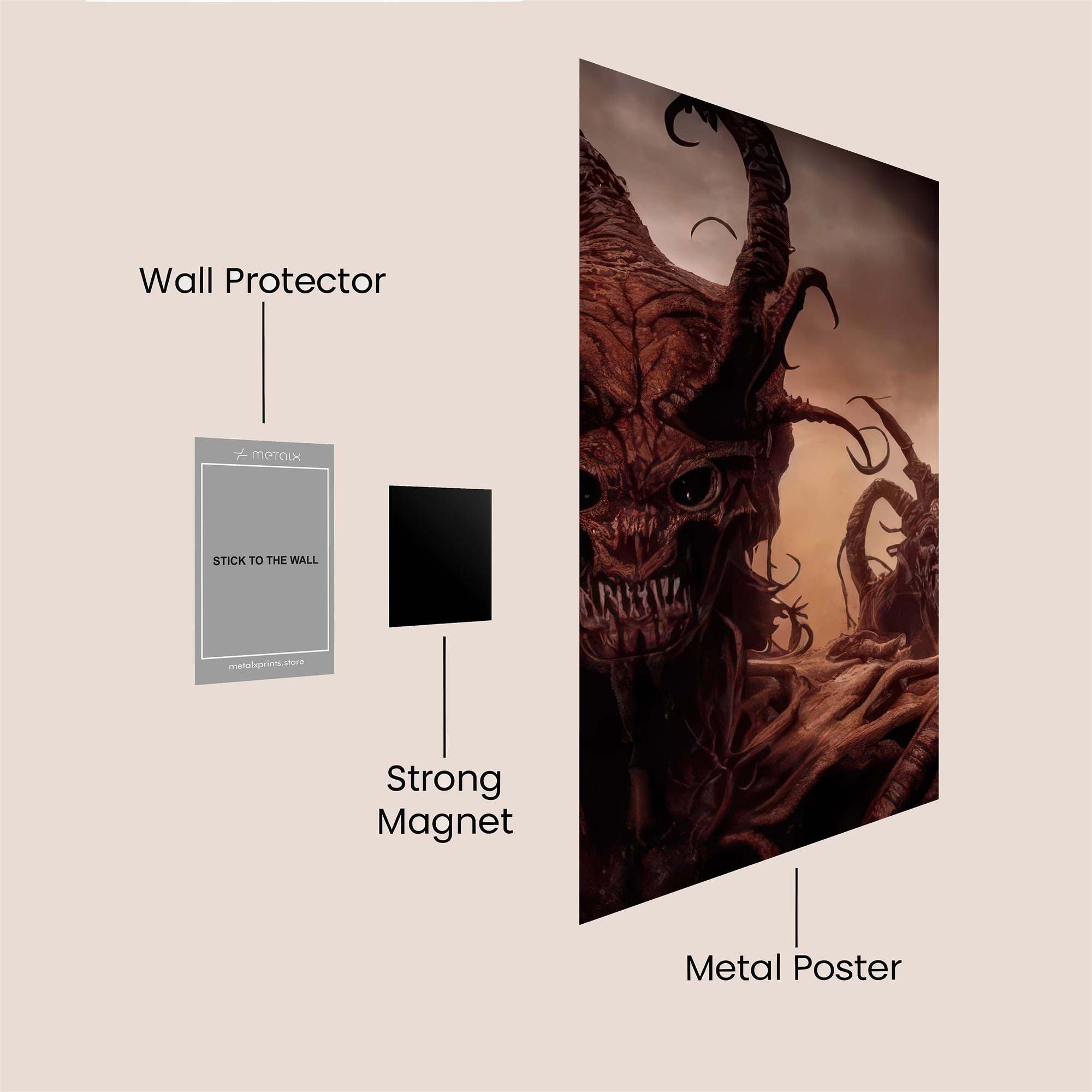 Demon Whispers Safe Wall Magnetic / M