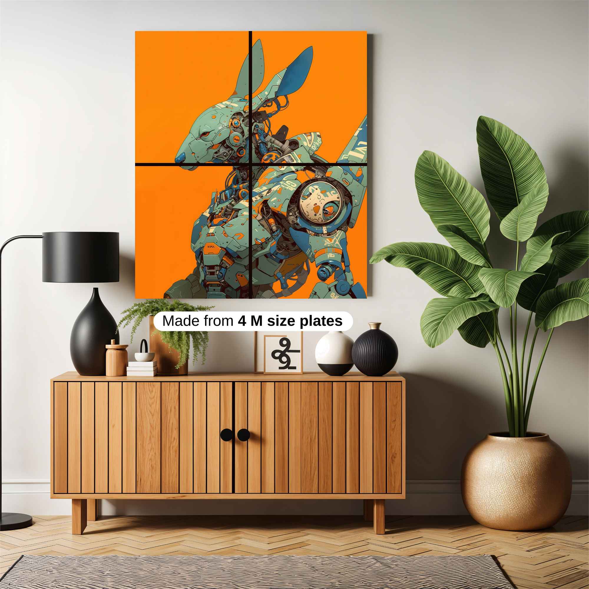 Robo-Rabbit Safe Wall Magnetic / M