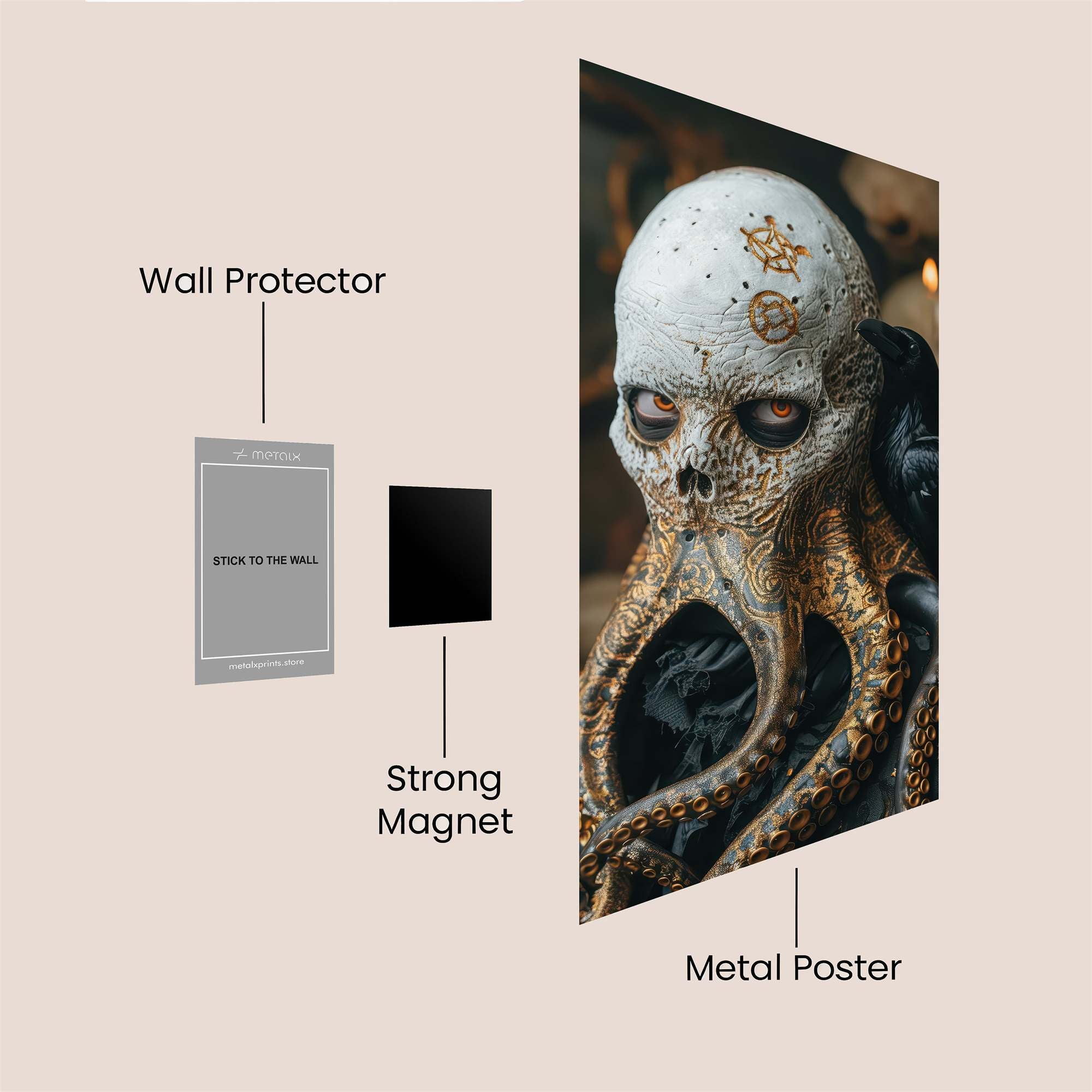 Cthulhu Eerie Safe Wall Magnetic / M