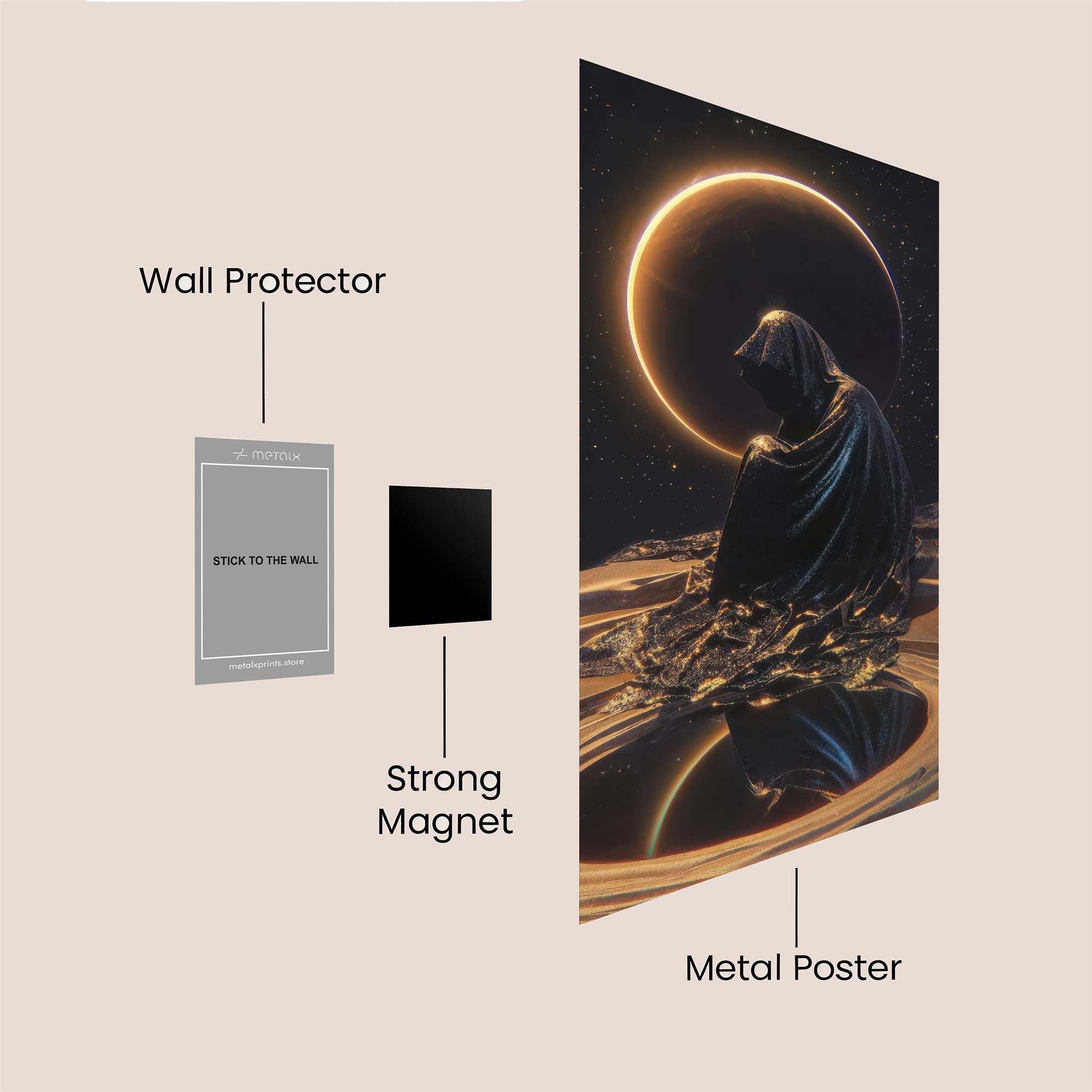 Eclipse Solitude Safe Wall Magnetic / M
