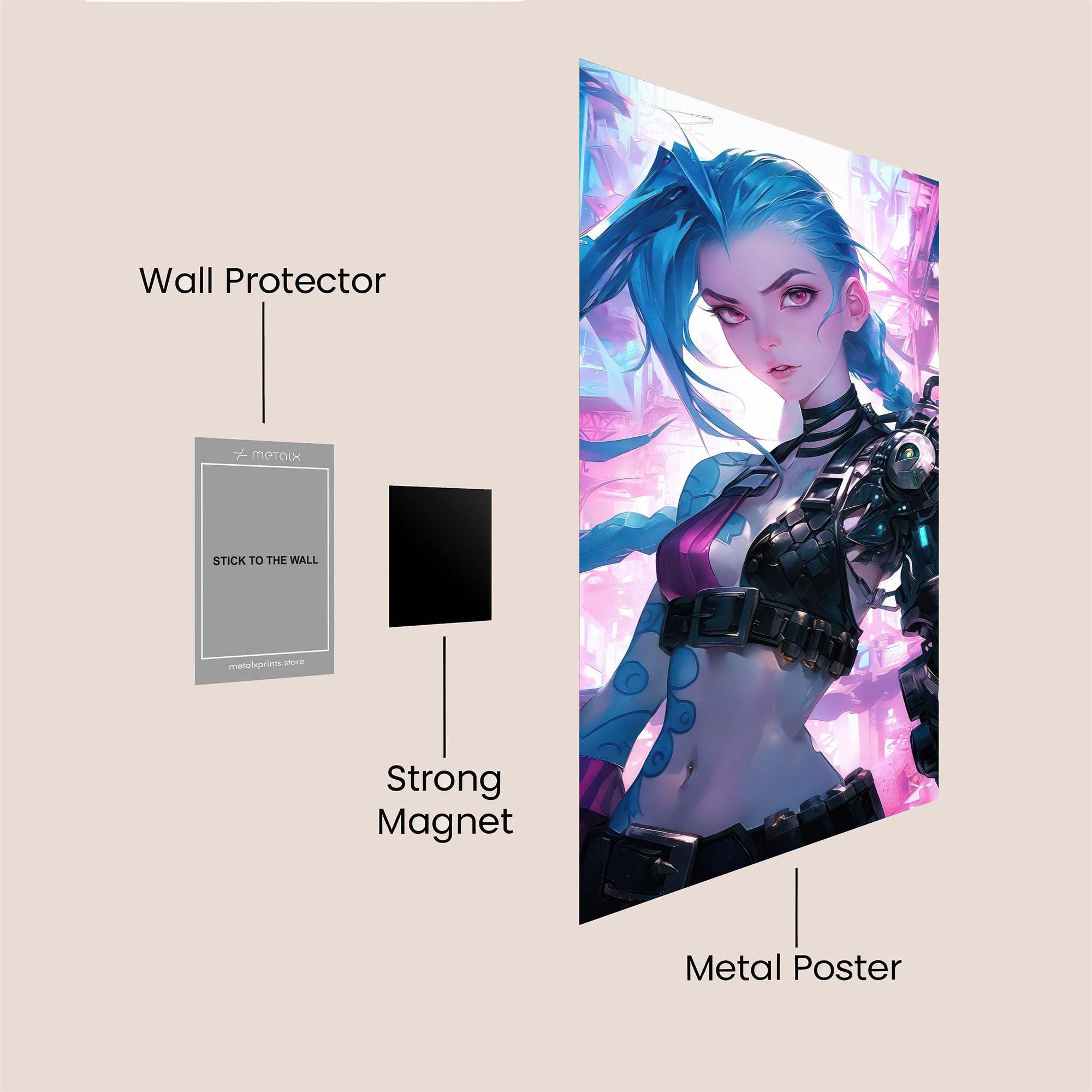 Jinx Enigmatic Safe Wall Magnetic / M