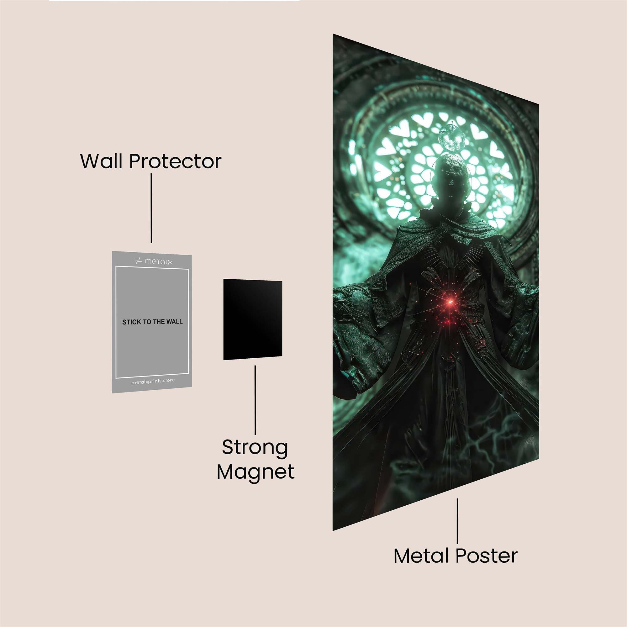 Eldritch Glow Safe Wall Magnetic / M