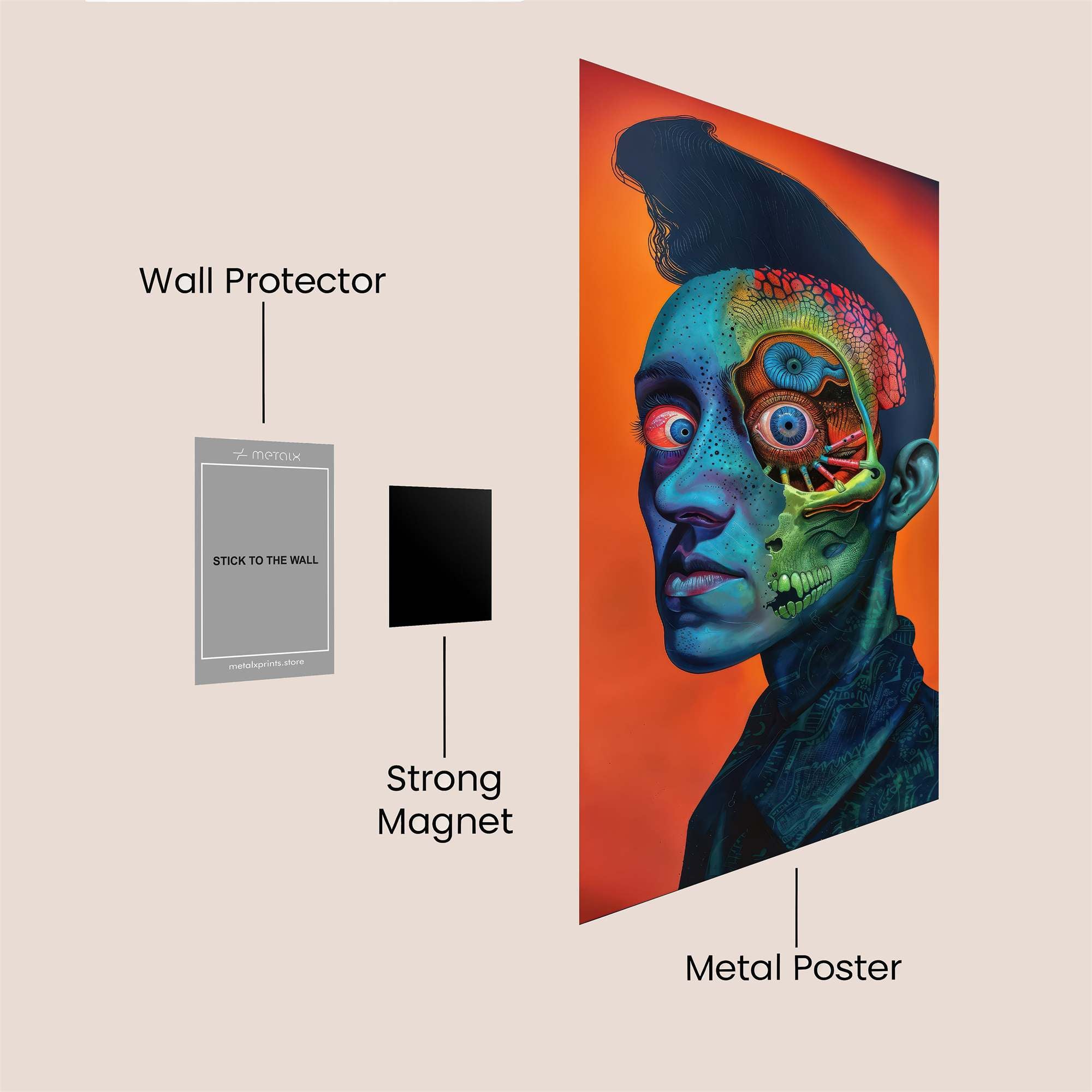 Mind Meld Safe Wall Magnetic / M