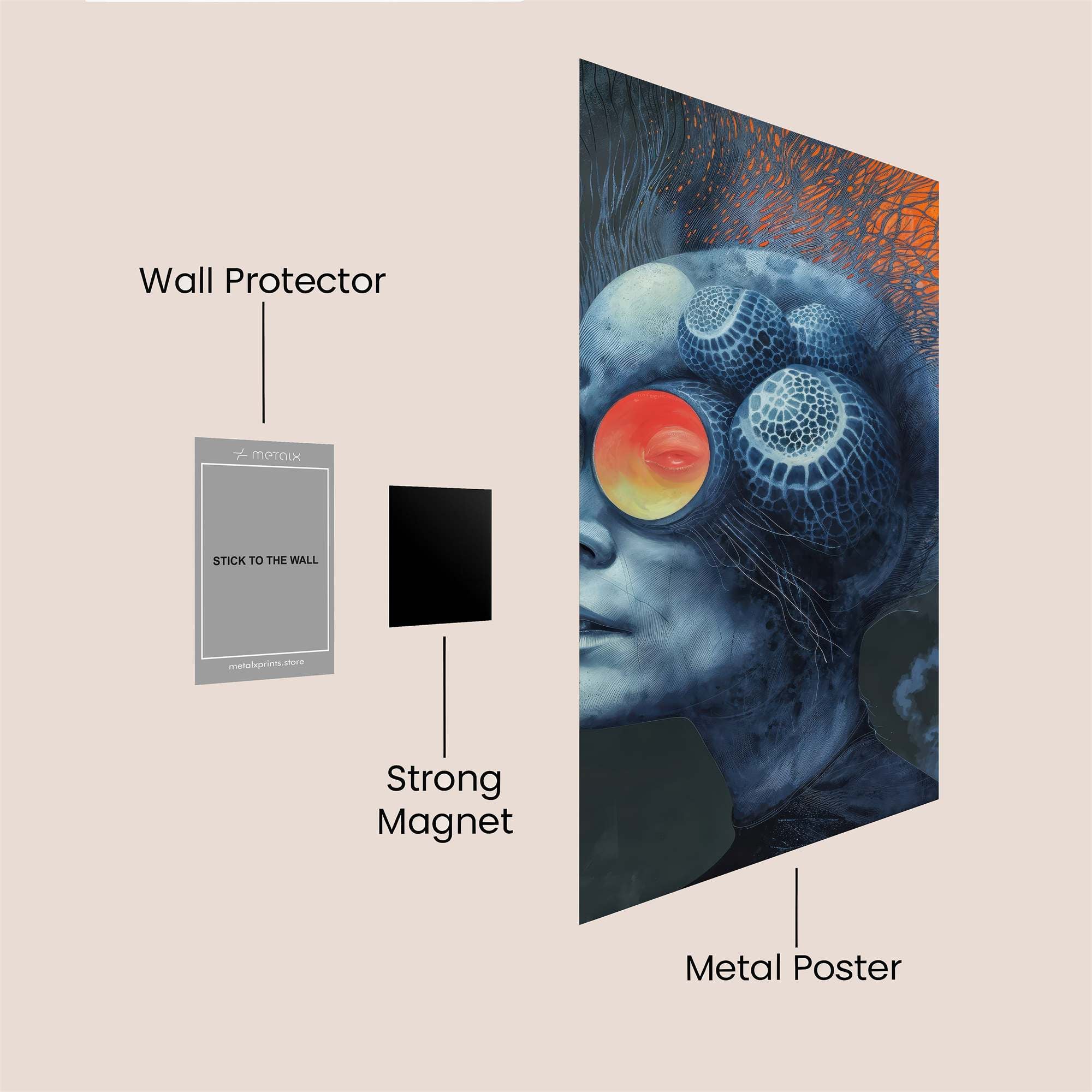 Alien Enigma Safe Wall Magnetic / M