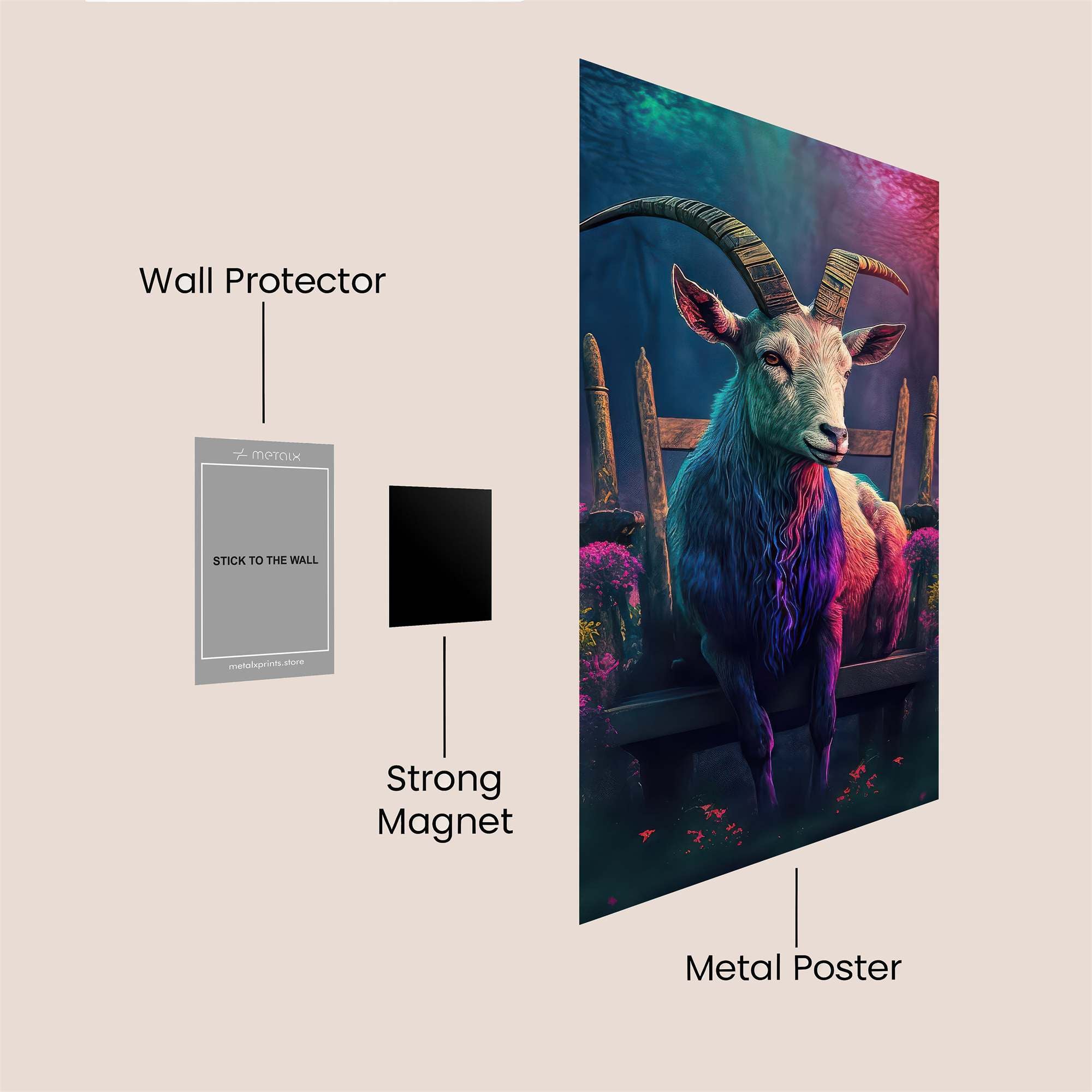 Goat Regal Safe Wall Magnetic / M