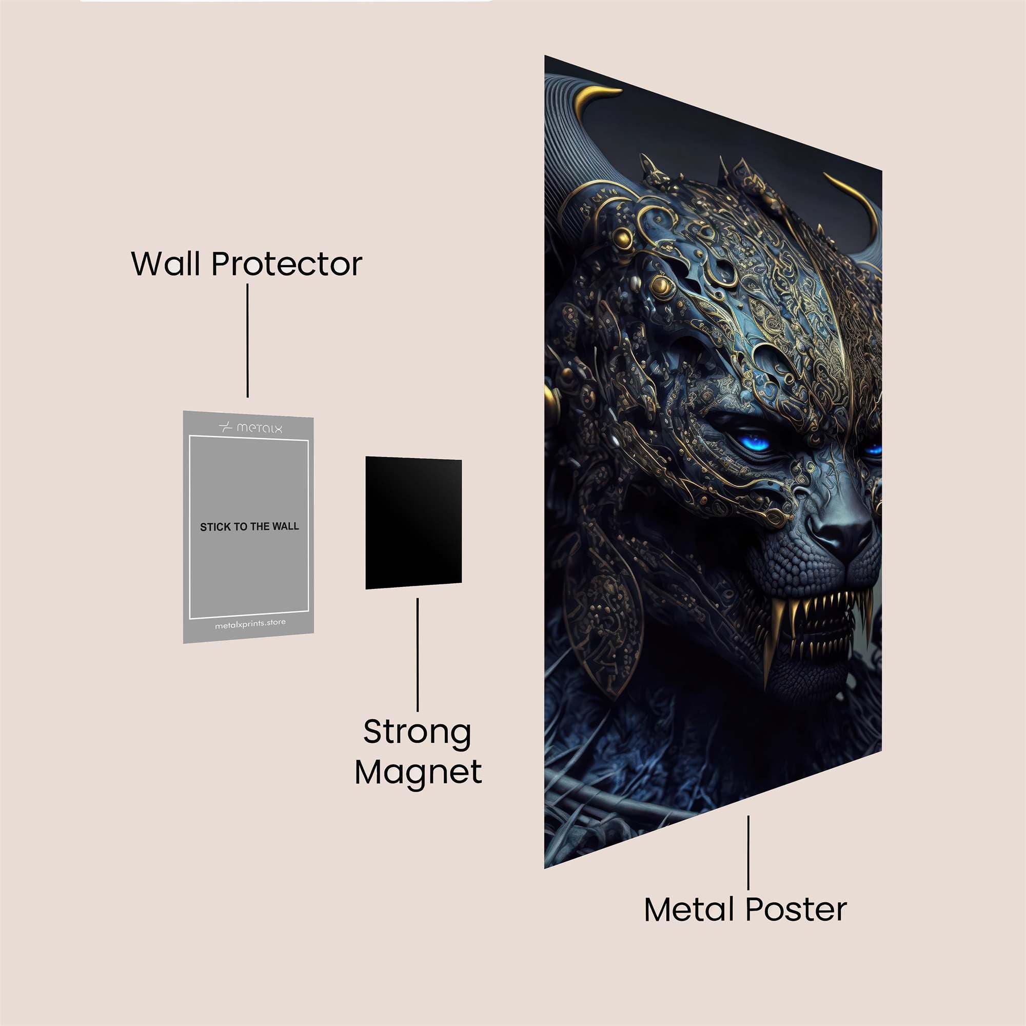 Demon Elegance Safe Wall Magnetic / M