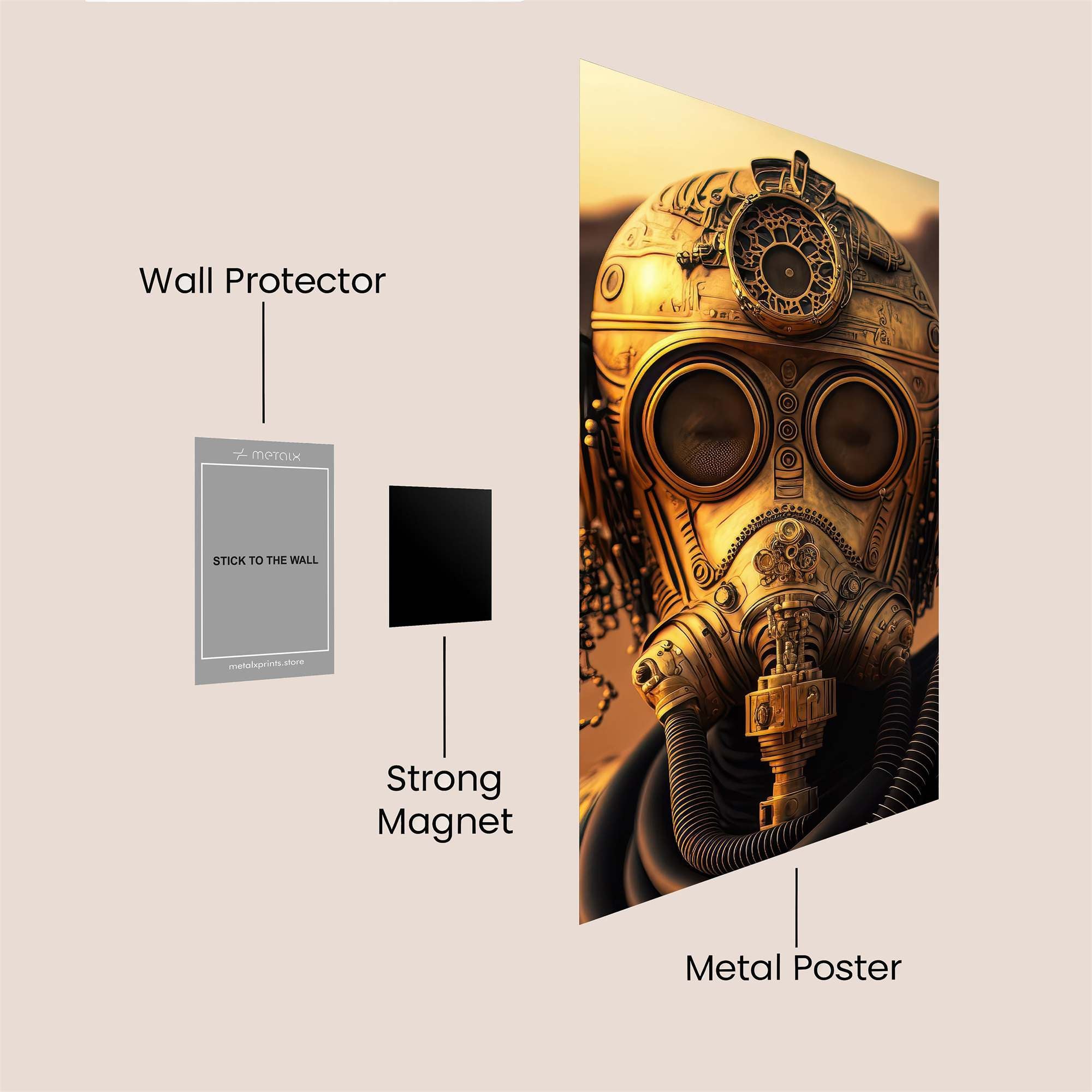 Steampunk Serenity Safe Wall Magnetic / M