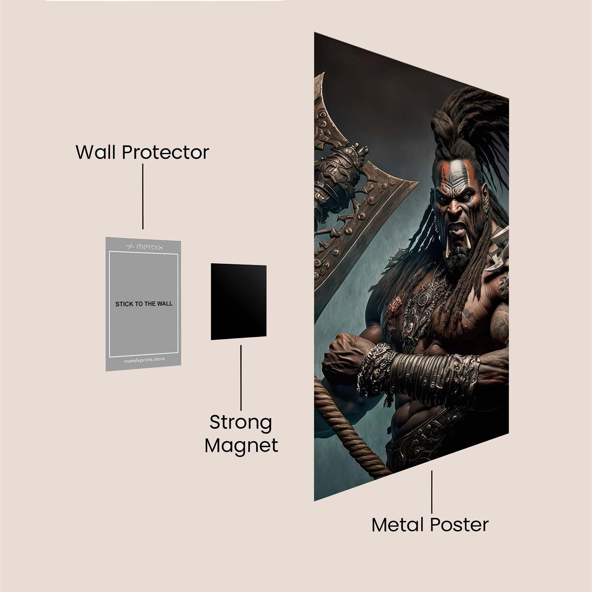 Warlord Wrath Safe Wall Magnetic / M