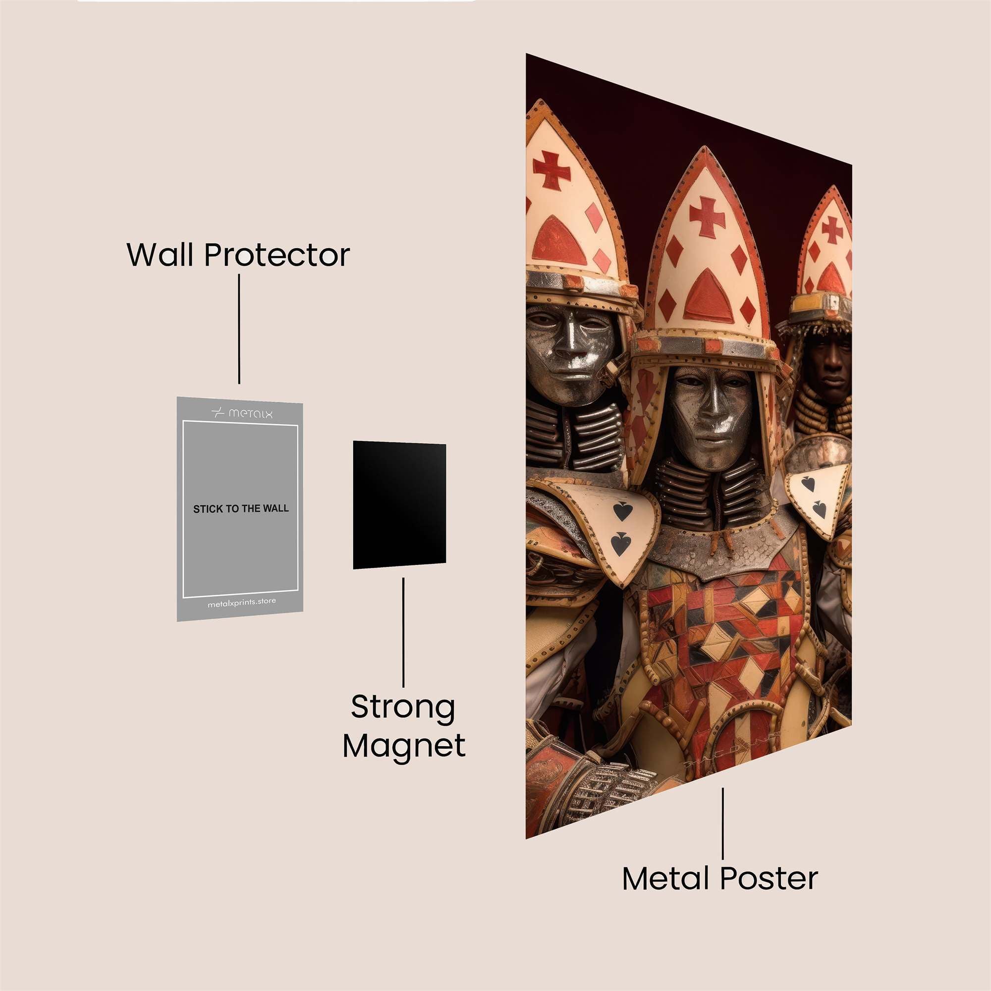 Knights Regal Safe Wall Magnetic / M