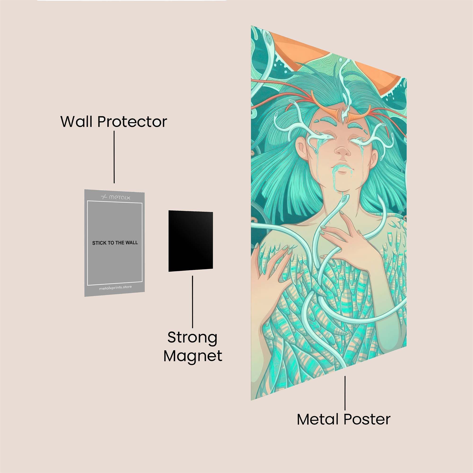 Enchanted Sorrow Safe Wall Magnetic / M