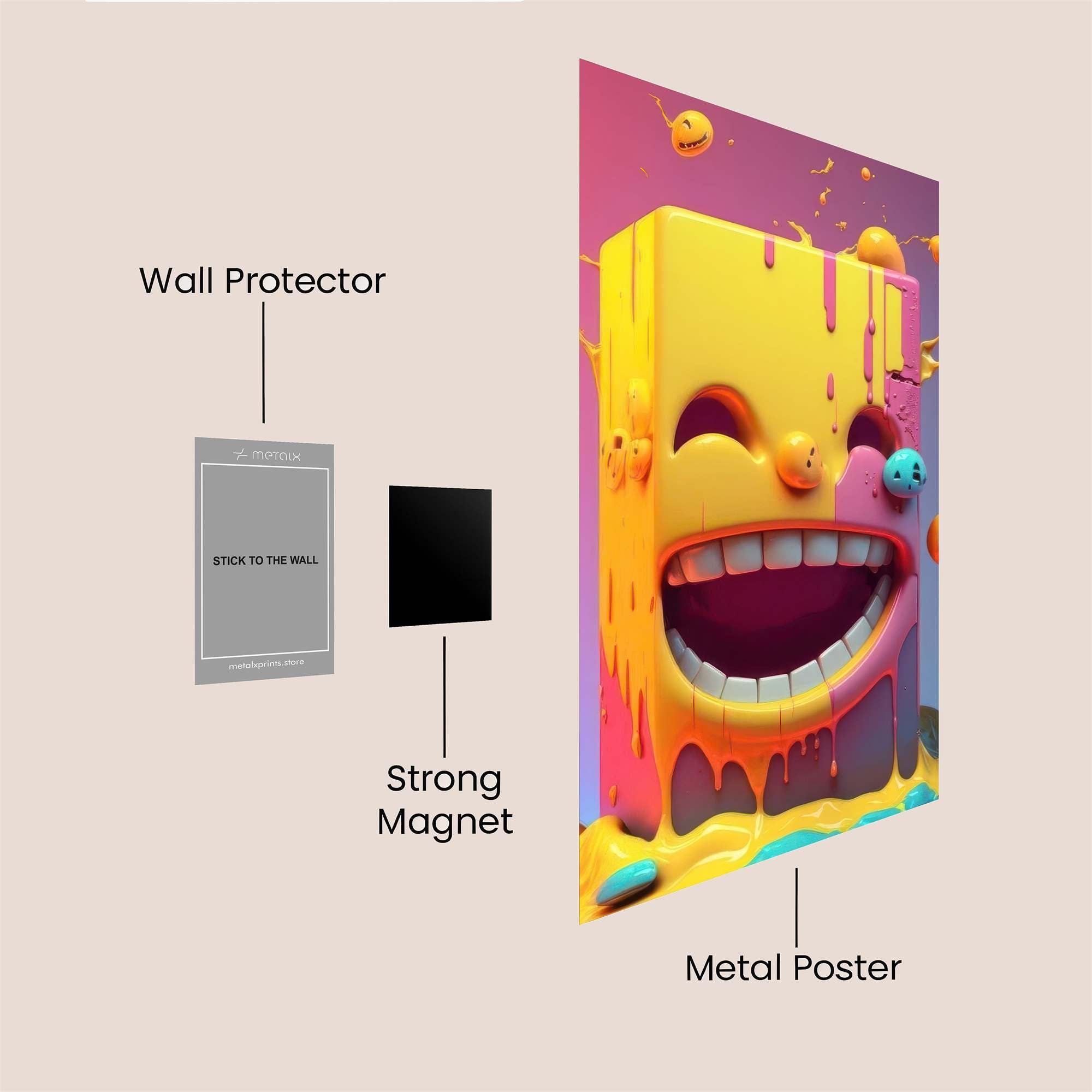 Emoji Extravaganza Safe Wall Magnetic / M