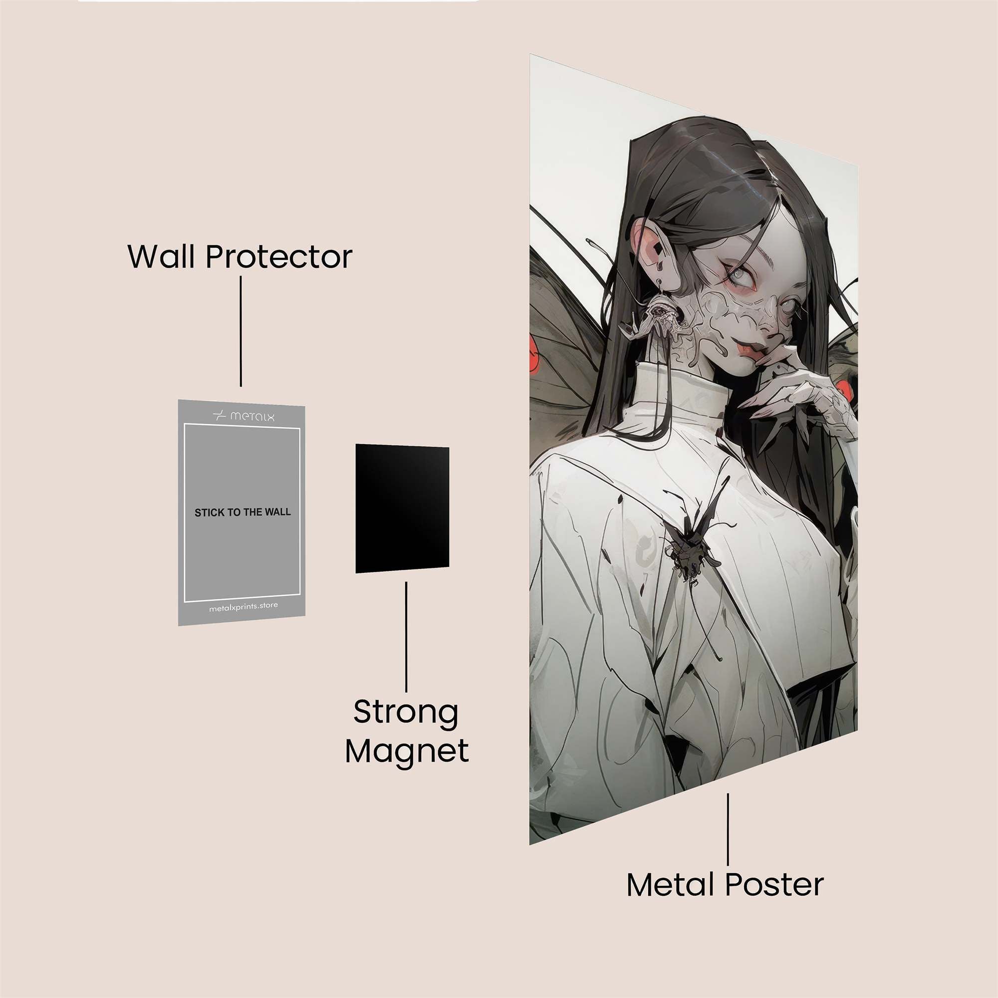 Butterfly Enigma Safe Wall Magnetic / M