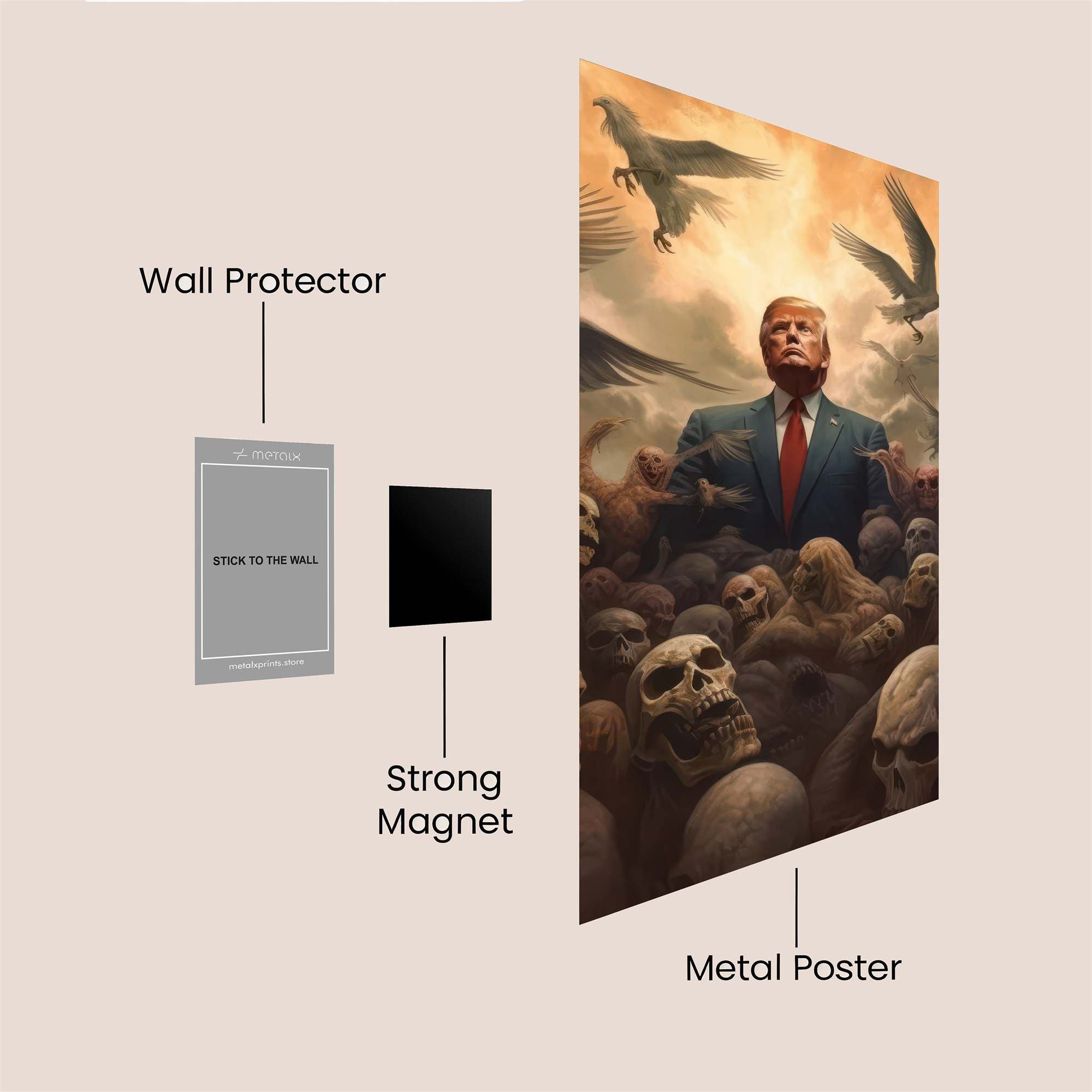 Trump Apocalyptic Safe Wall Magnetic / M