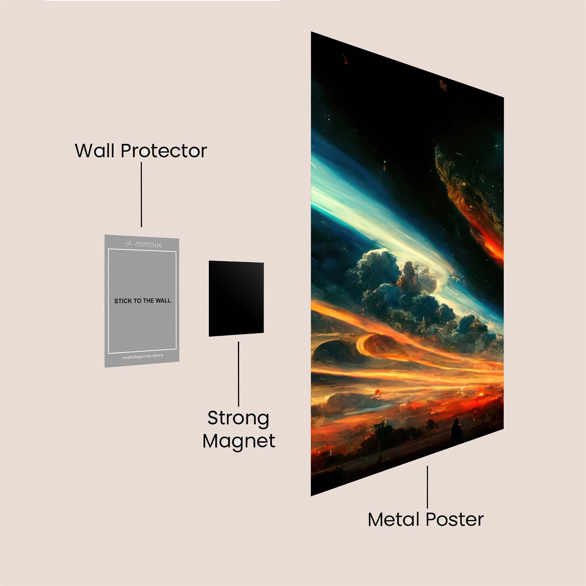 Cosmic Serenity Safe Wall Magnetic / M