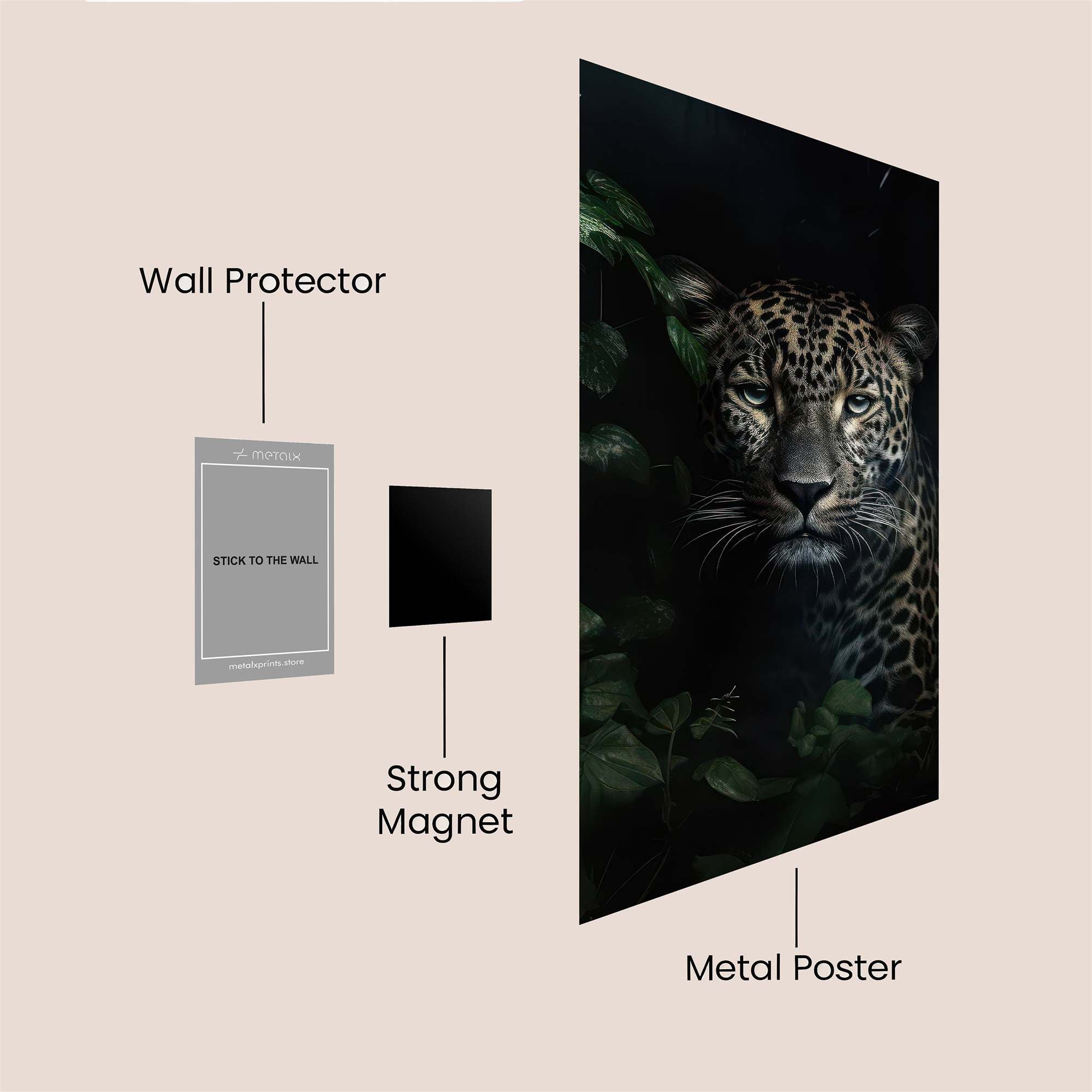 Leopard Enigma Safe Wall Magnetic / M