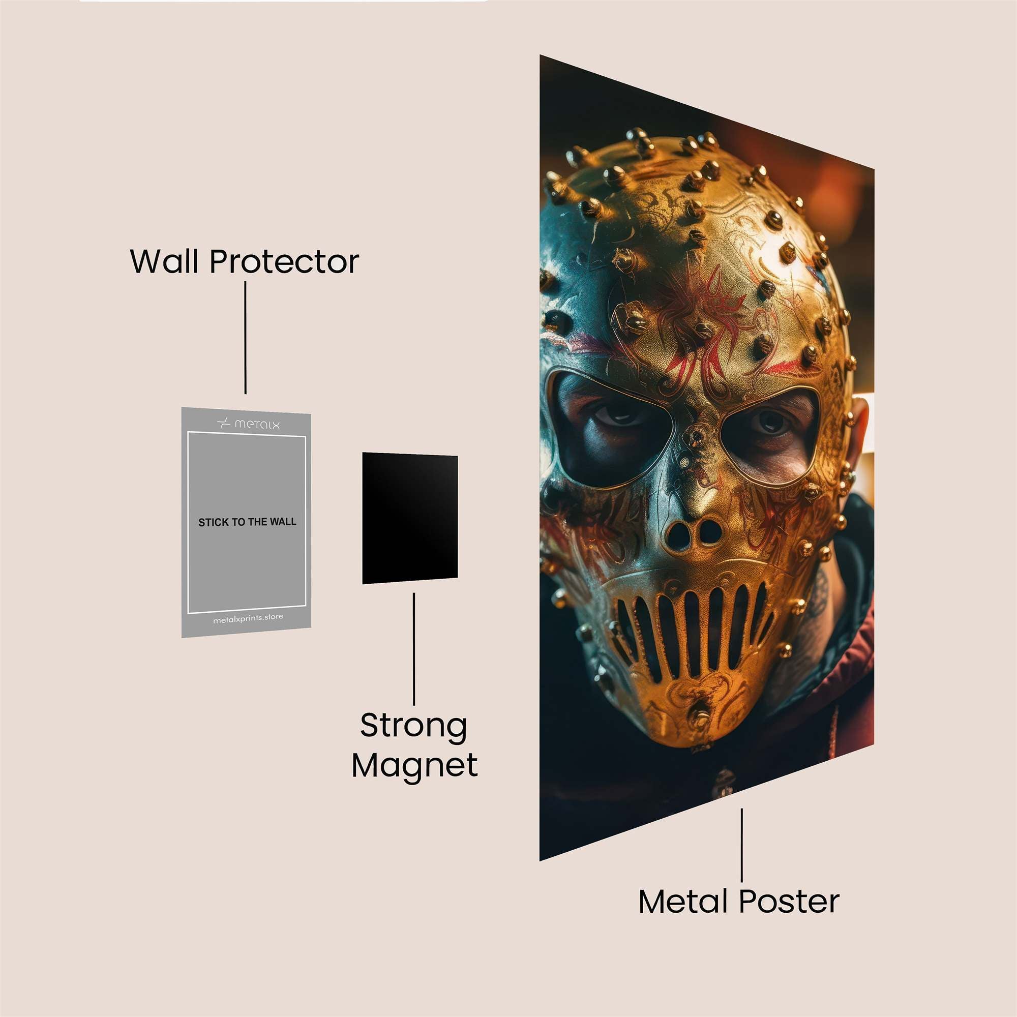 Golden Menace Safe Wall Magnetic / M