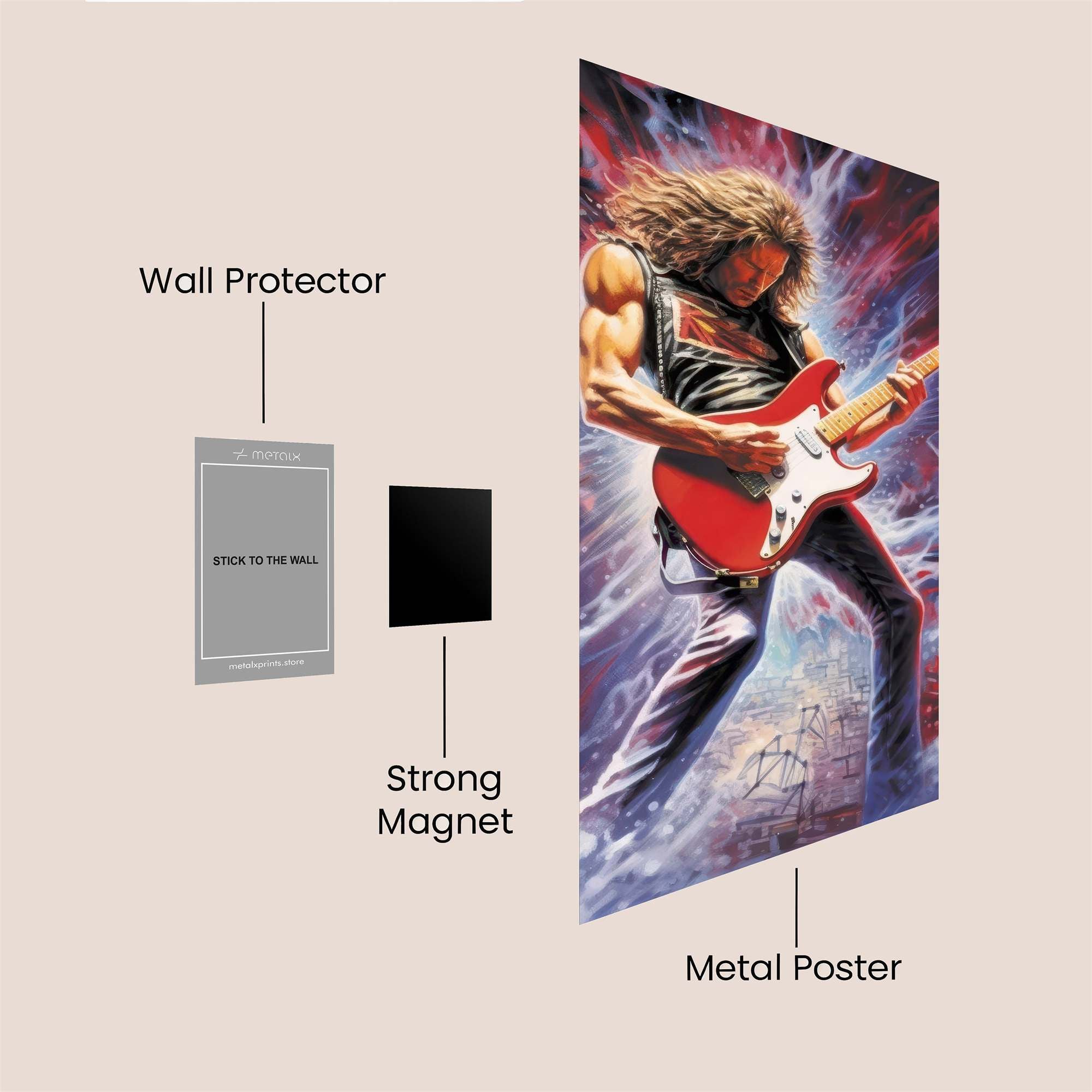 Guitar Fury Safe Wall Magnetic / M