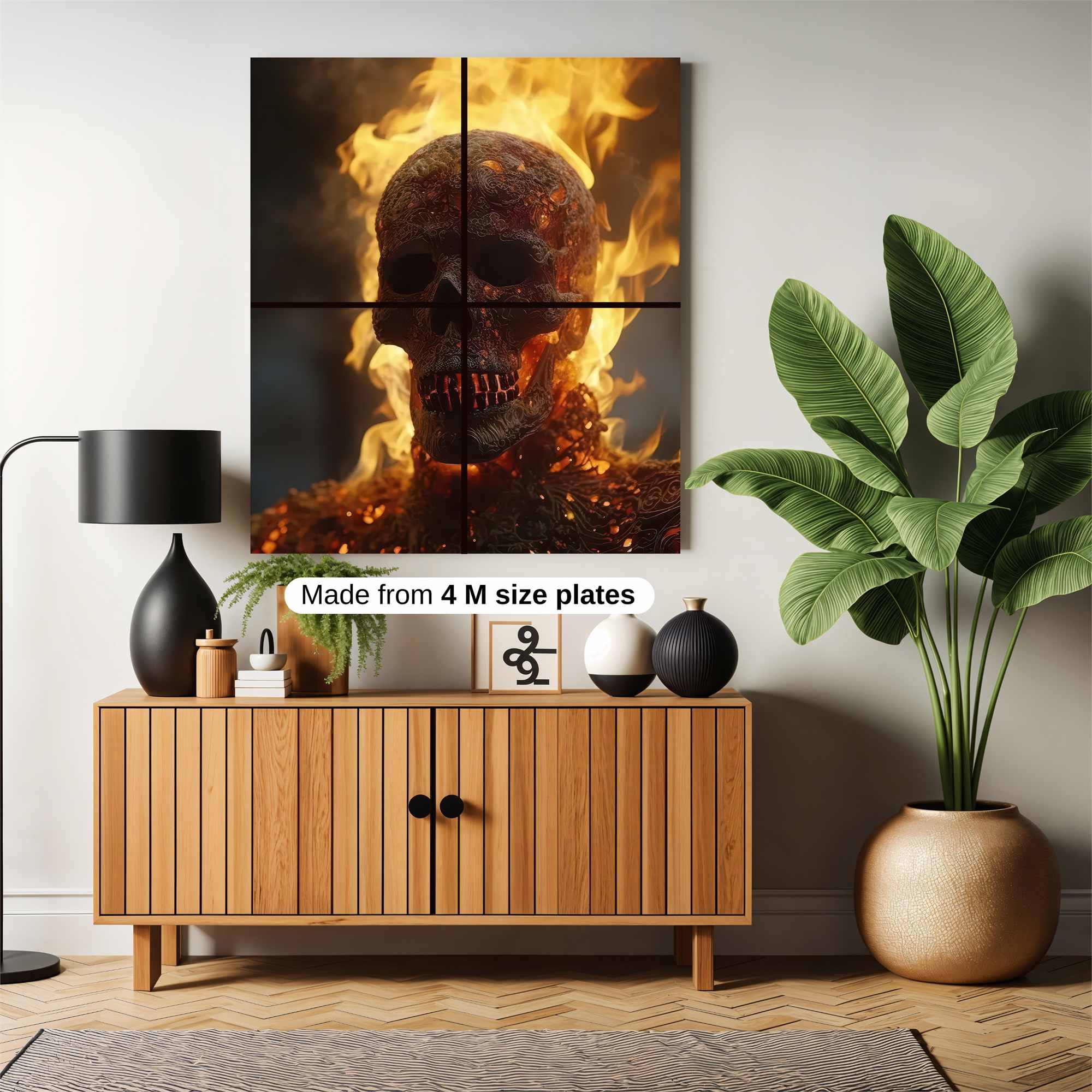 Ghostrider Ablaze Safe Wall Magnetic / M