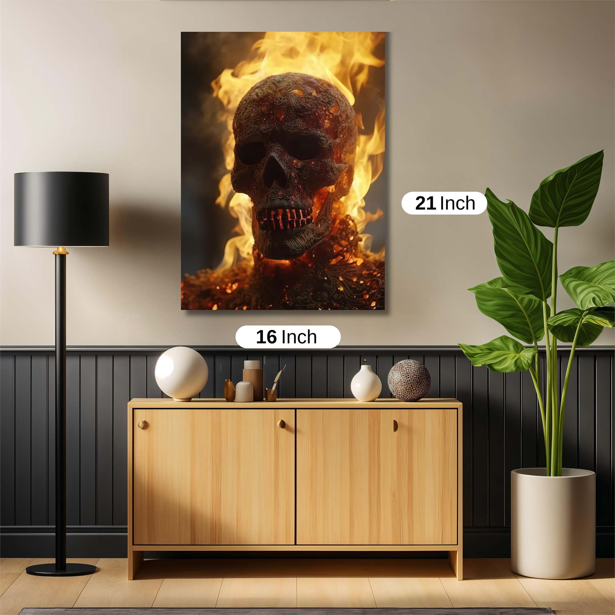 Ghostrider Ablaze Safe Wall Magnetic / M