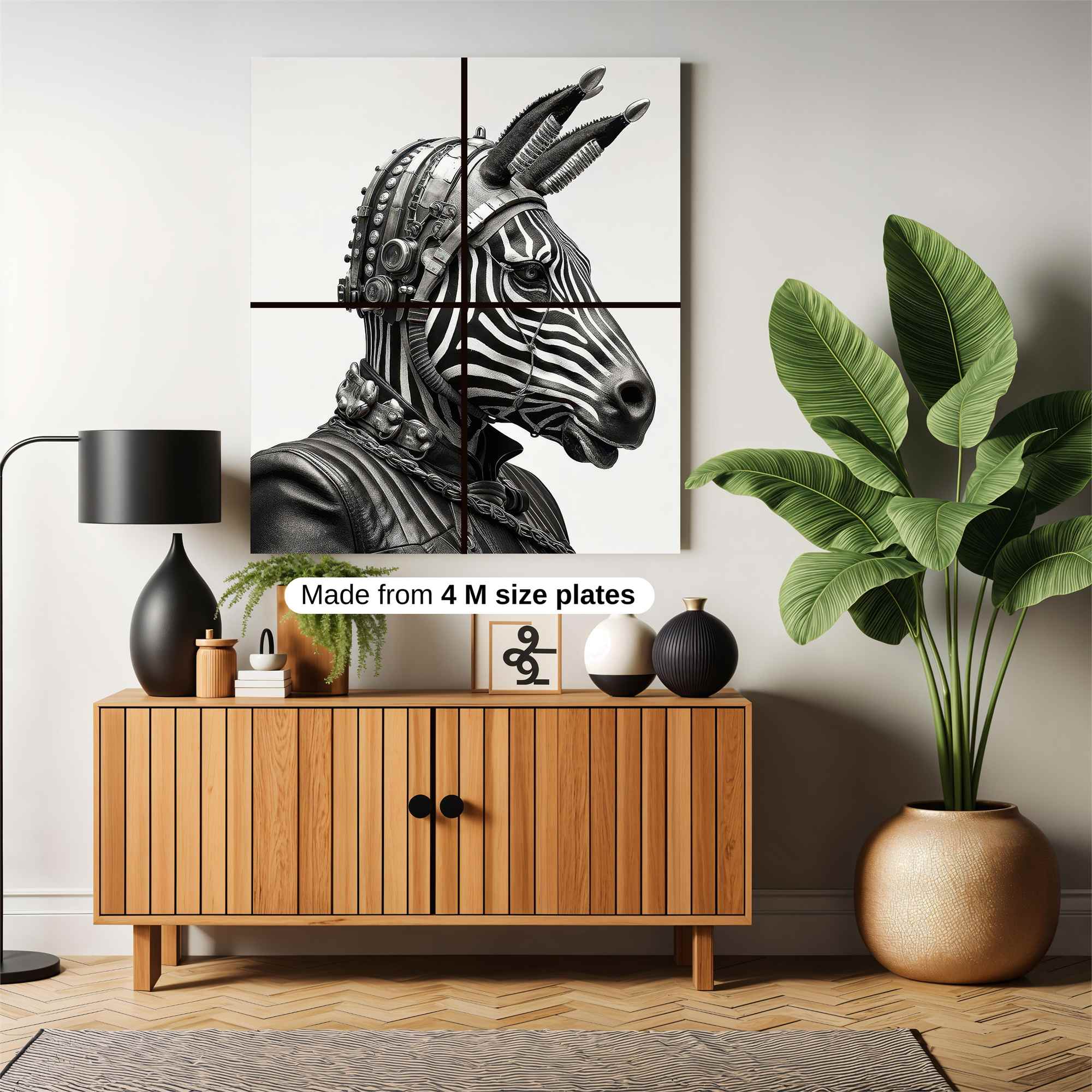 Zebra Warrior Safe Wall Magnetic / M