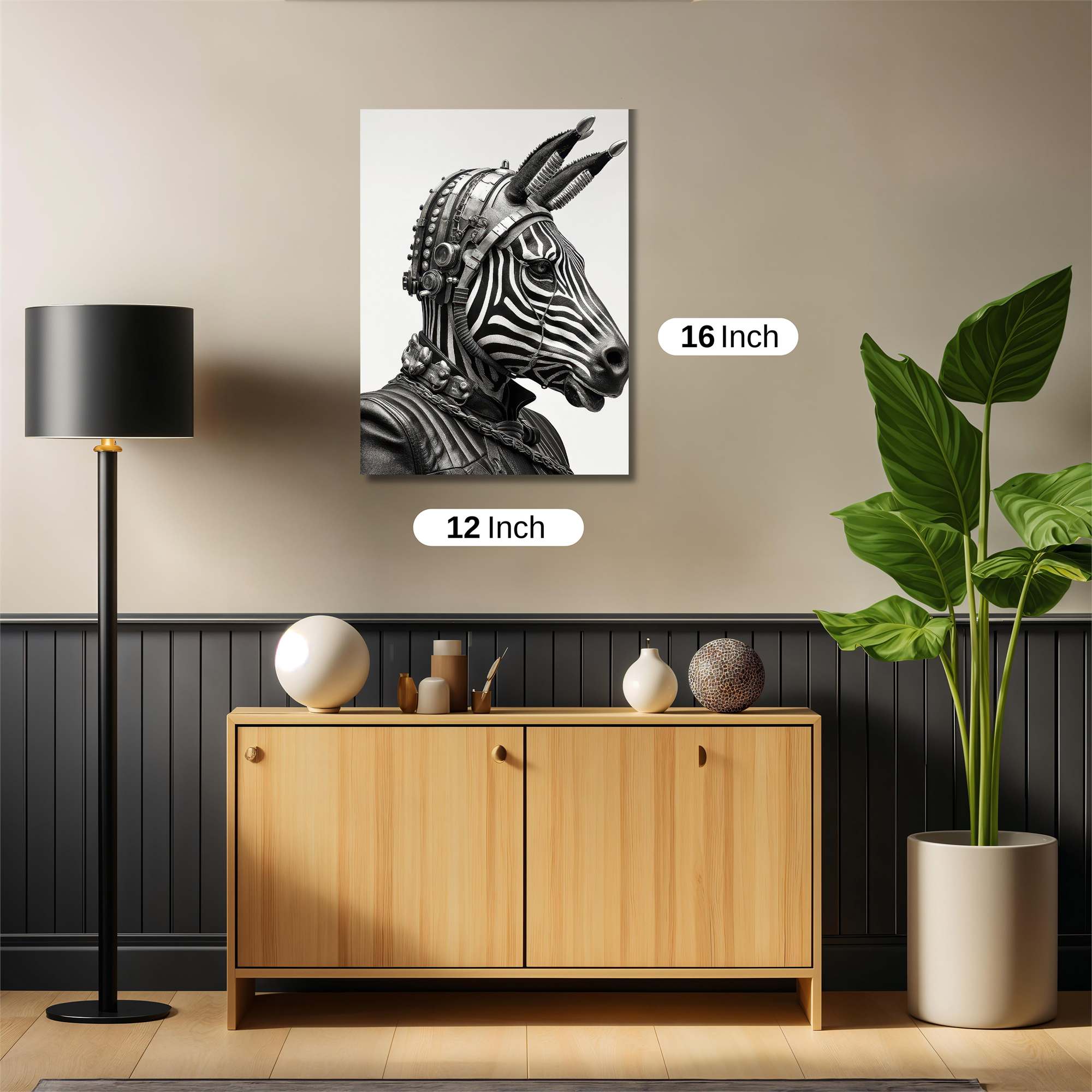 Zebra Warrior Safe Wall Magnetic / M