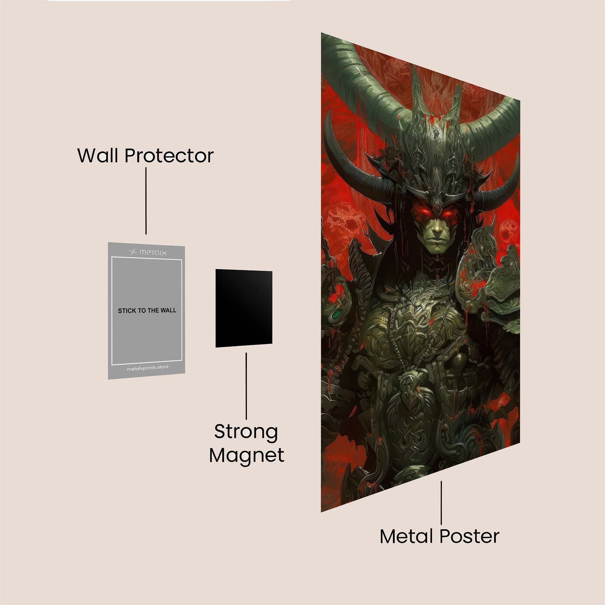 Demon Rage Safe Wall Magnetic / M
