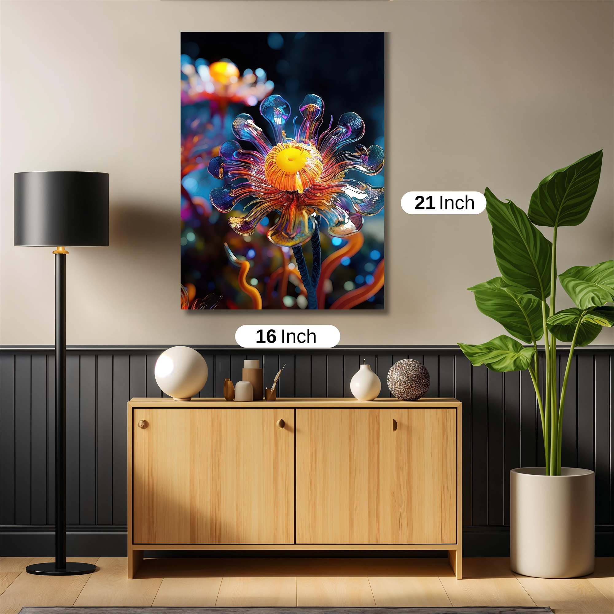 Neon Bloom Safe Wall Magnetic / M