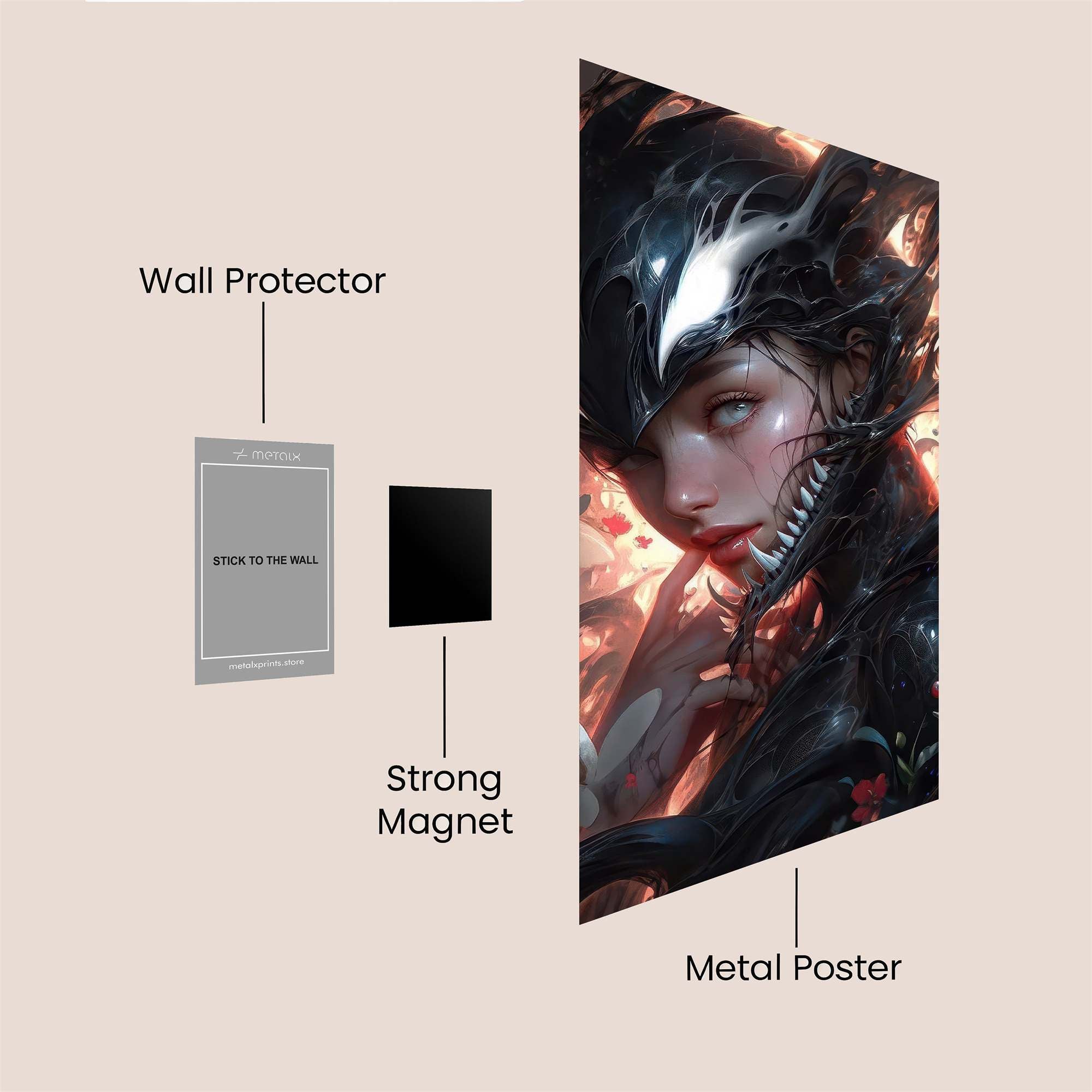 Venom Blossom Safe Wall Magnetic / M