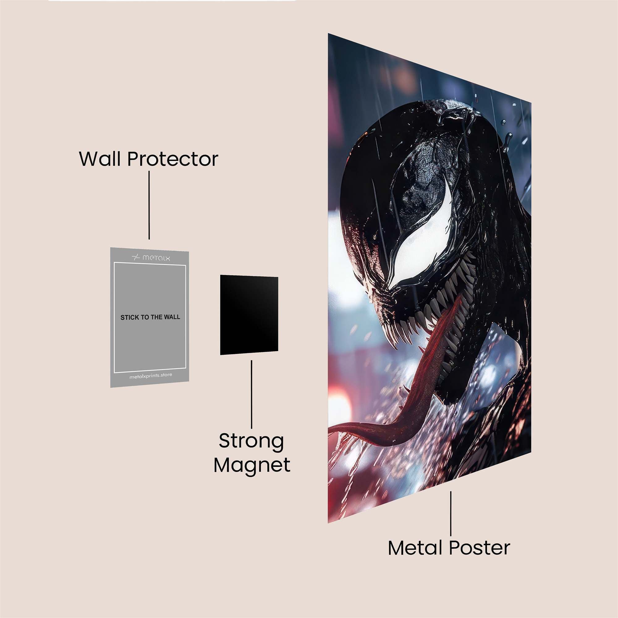 Venom Menacing Safe Wall Magnetic / M