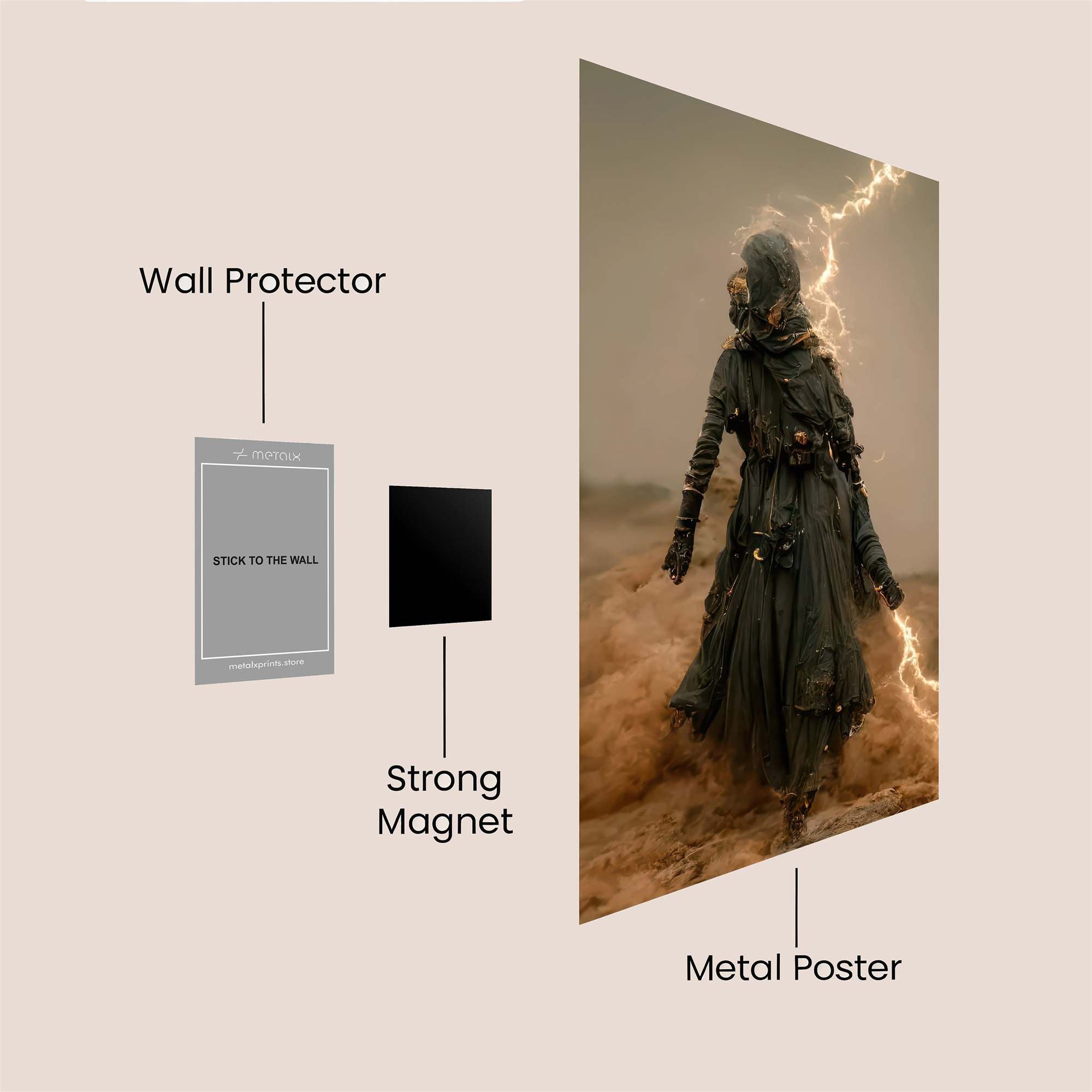 Wanderer's Wrath Safe Wall Magnetic / M