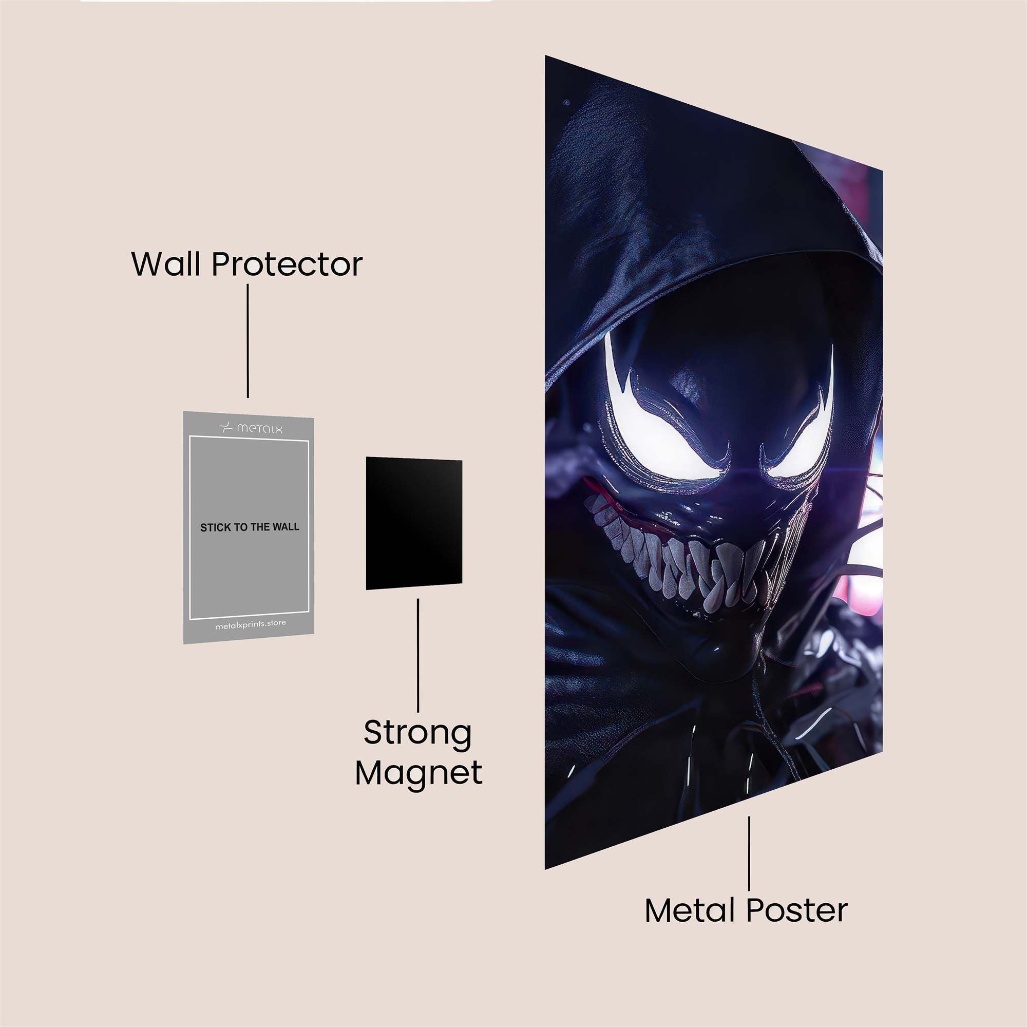Venom Menace Safe Wall Magnetic / M