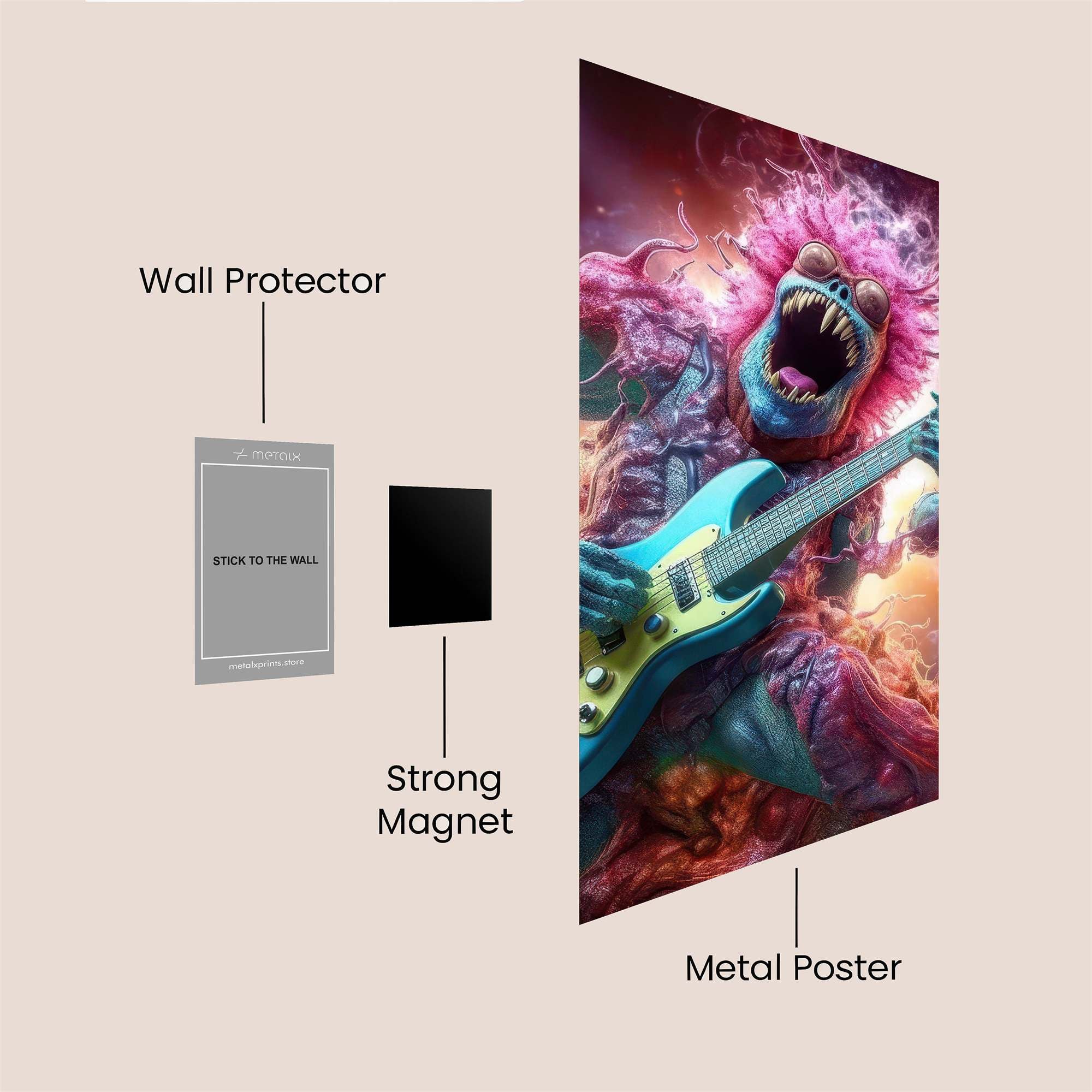 Monster Rave Safe Wall Magnetic / M