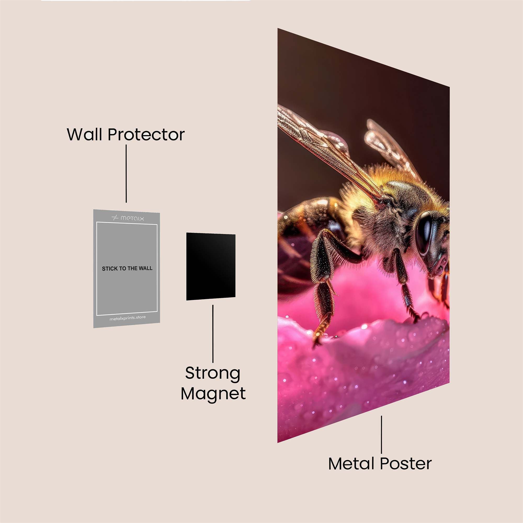 Bee Serenity Safe Wall Magnetic / M