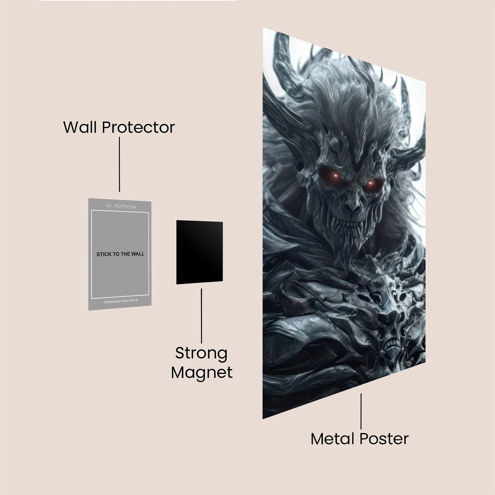 Demon Wrath Safe Wall Magnetic / M
