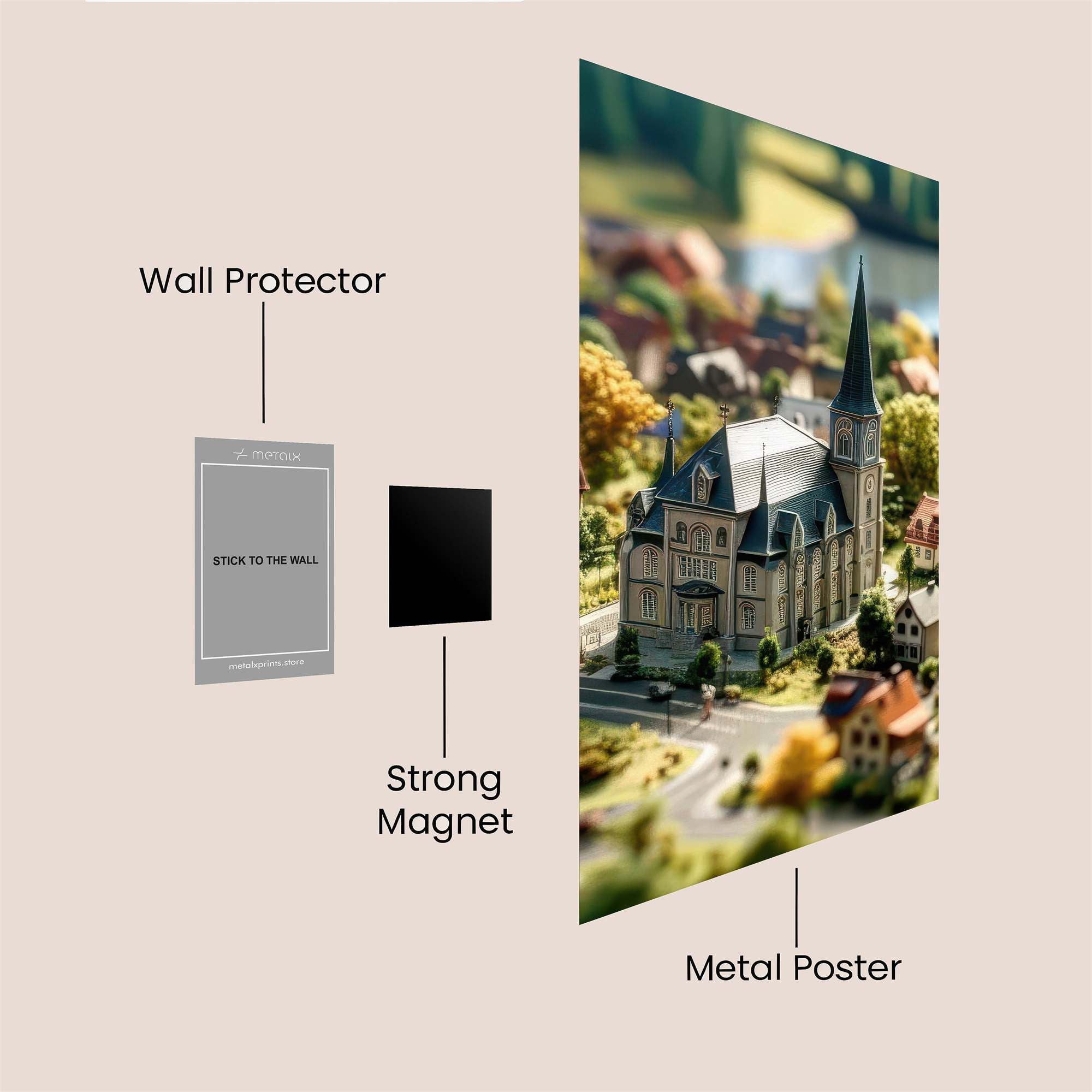 Miniature Tranquility Safe Wall Magnetic / M