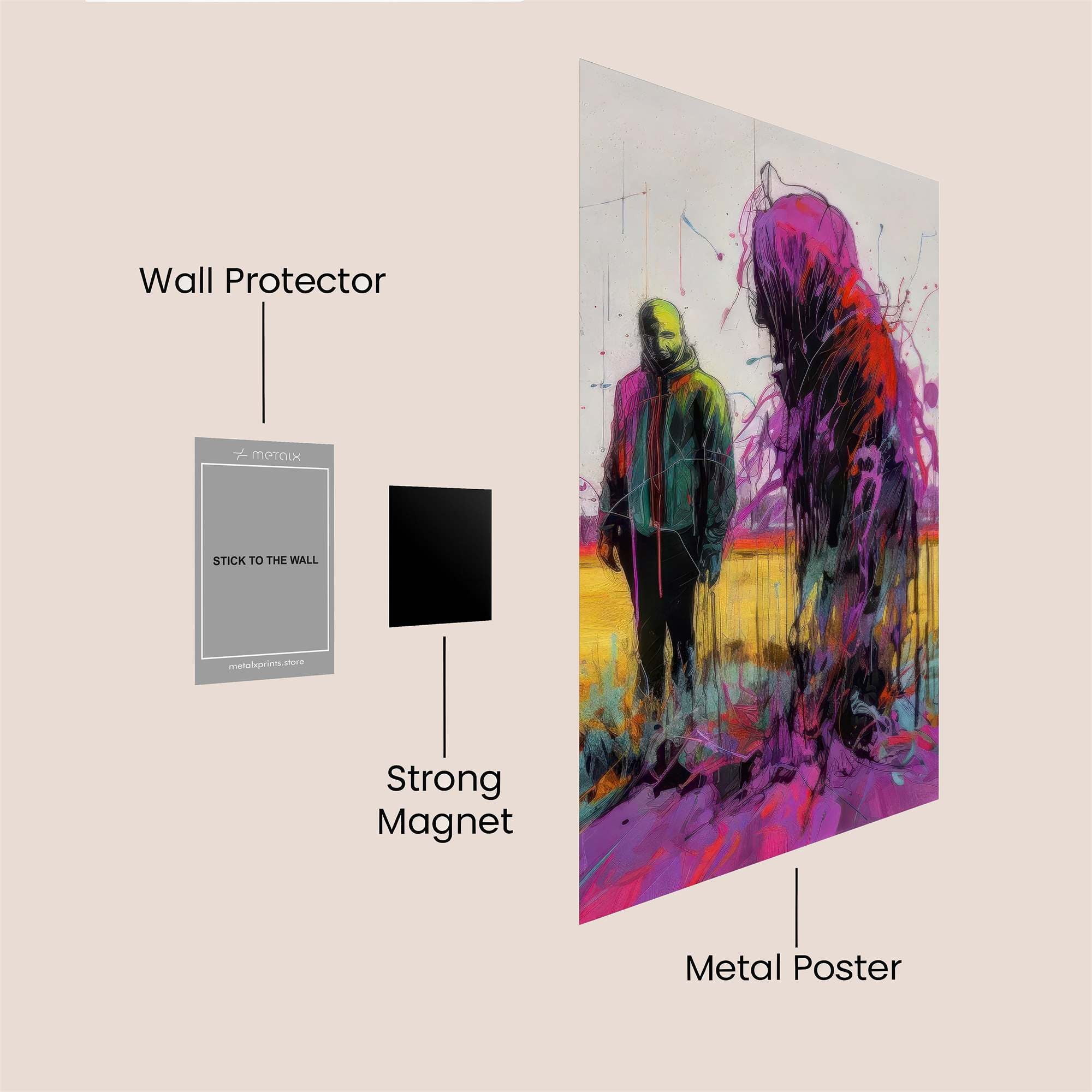 Figure Melancholy Safe Wall Magnetic / M