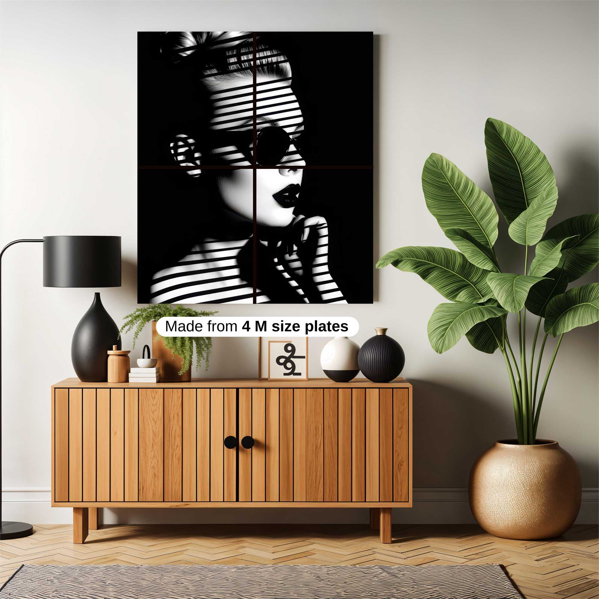 Striped Mystery Safe Wall Magnetic / M