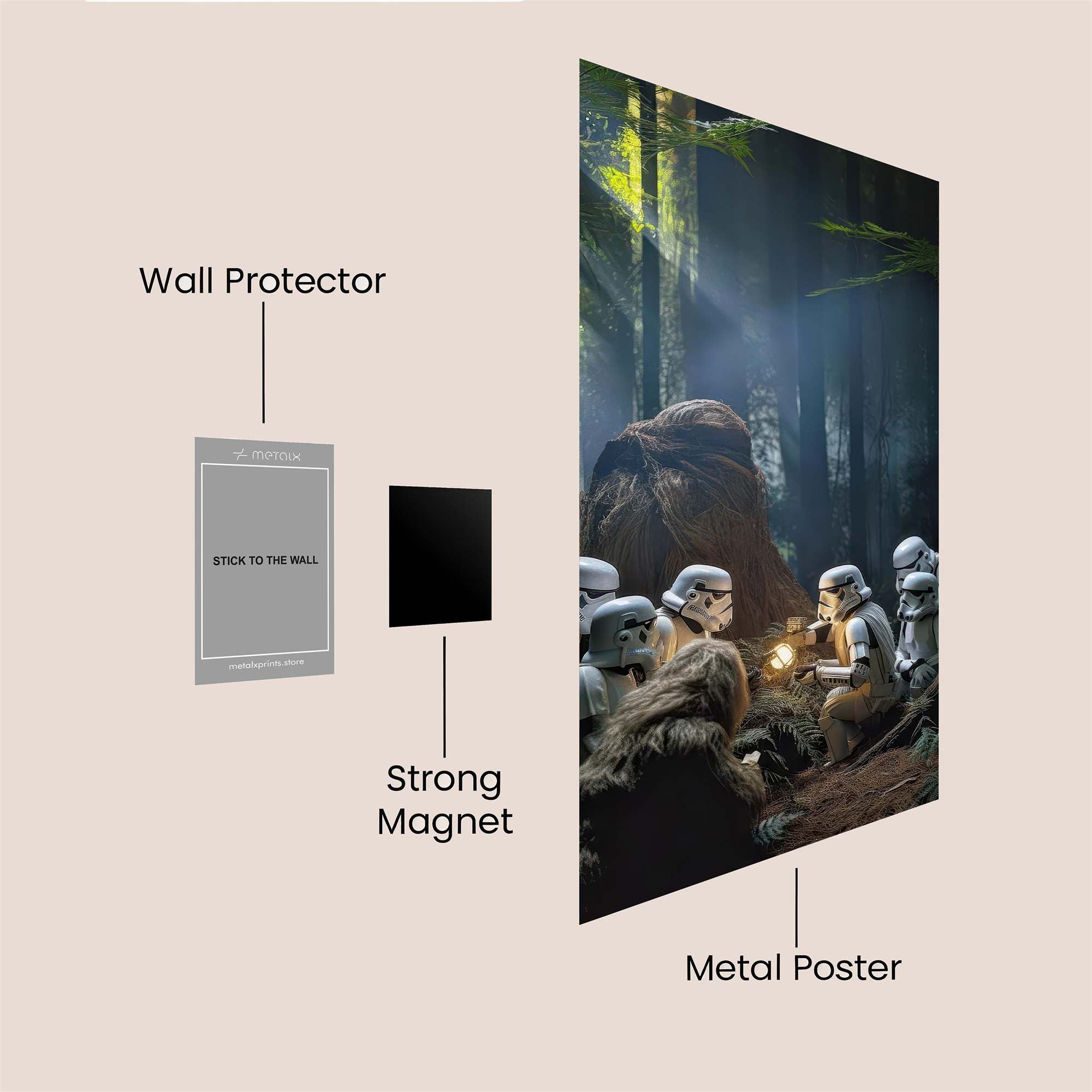 Chewbacca's Campfire Safe Wall Magnetic / M