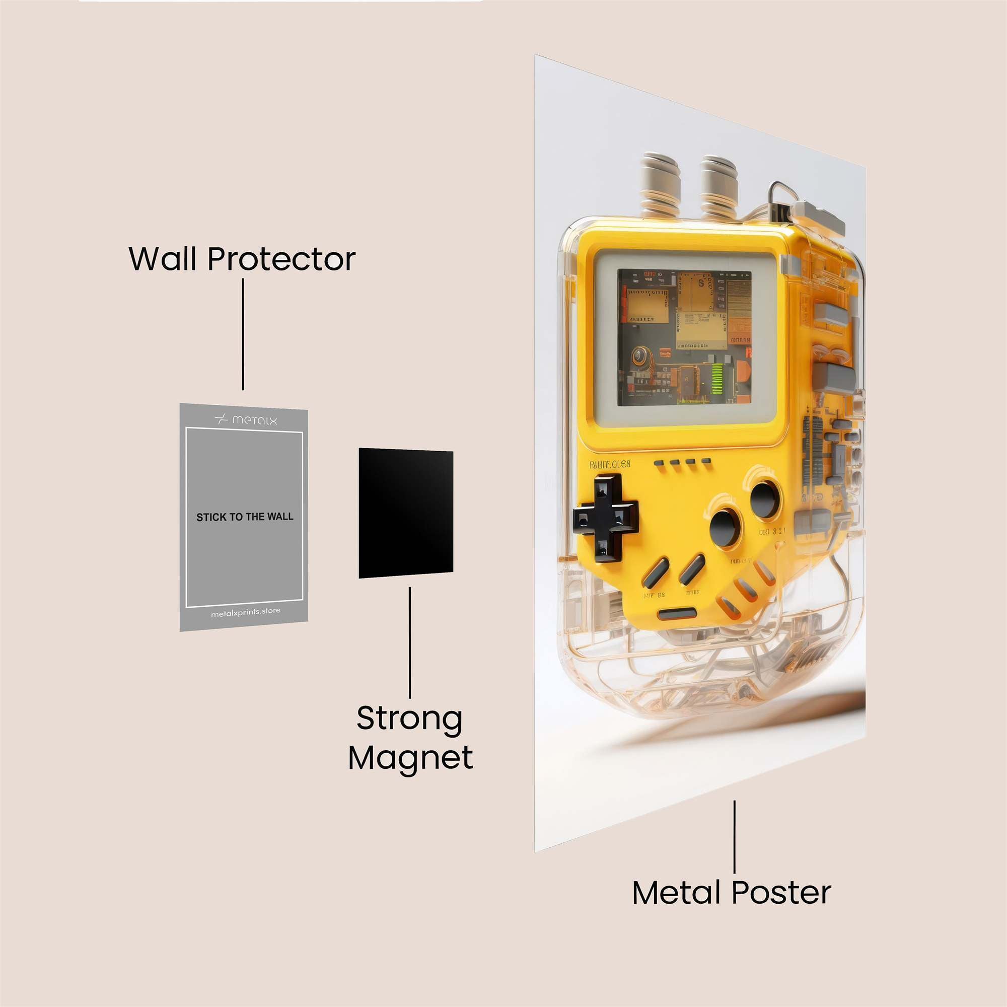 Gameboy Gleam Safe Wall Magnetic / M