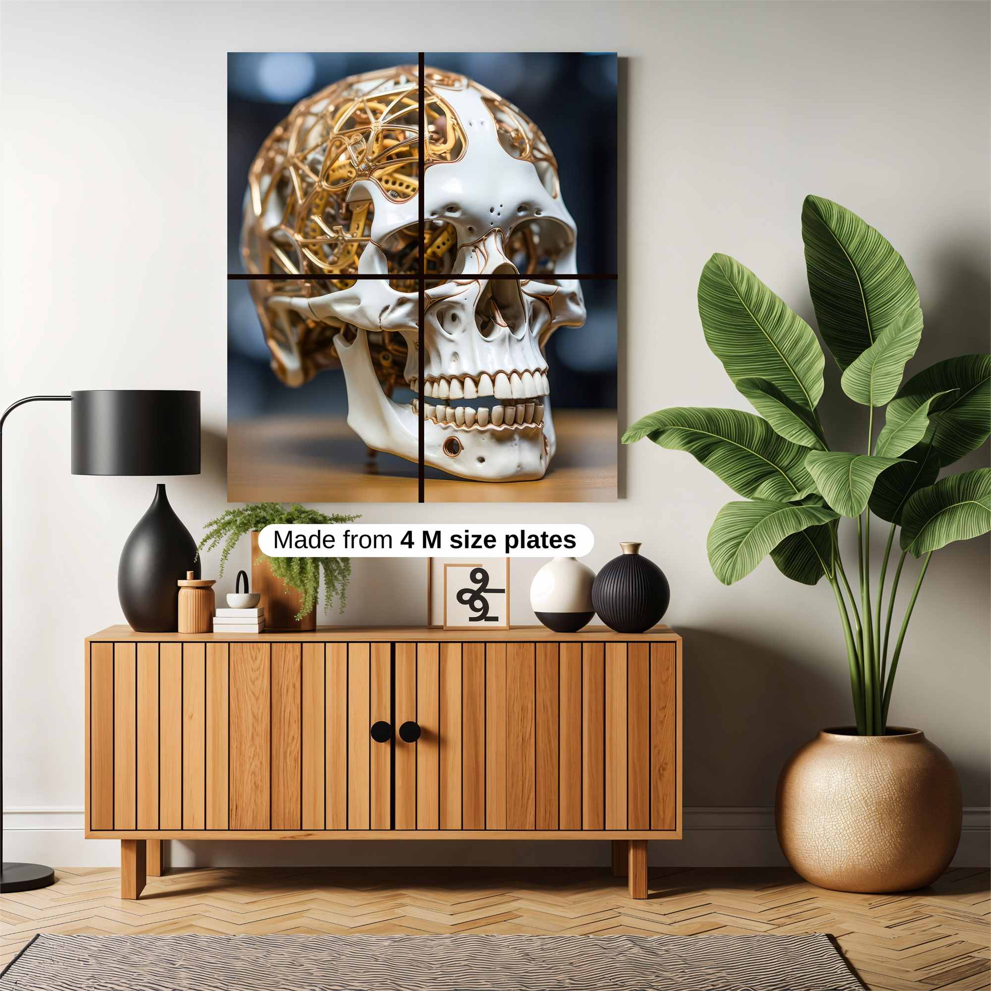 Cyber Skull Safe Wall Magnetic / M